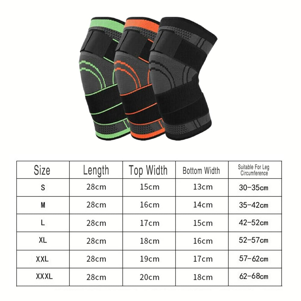 AIMALL 3D Weaving Knee Brace Support &ndash; Breathable Knee Sleeve for Running, Jogging, Joint Pain Relief, High Elasticity, Knee Stabilizer for Tendonitis, Swelling, & Injuries - Black-S image number 6