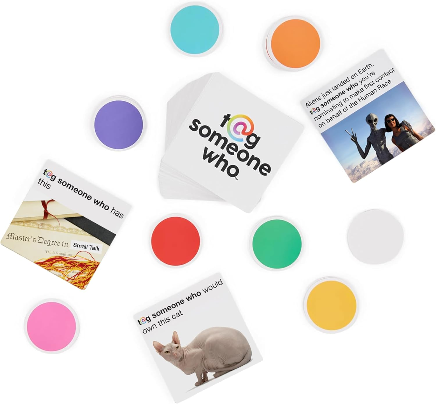 Spin Master Games Tag Someone Who - the Online Phenomenon, Now a Hilarious Party Game for Friends, Family, College, Birthdays & More, for Adults 18+