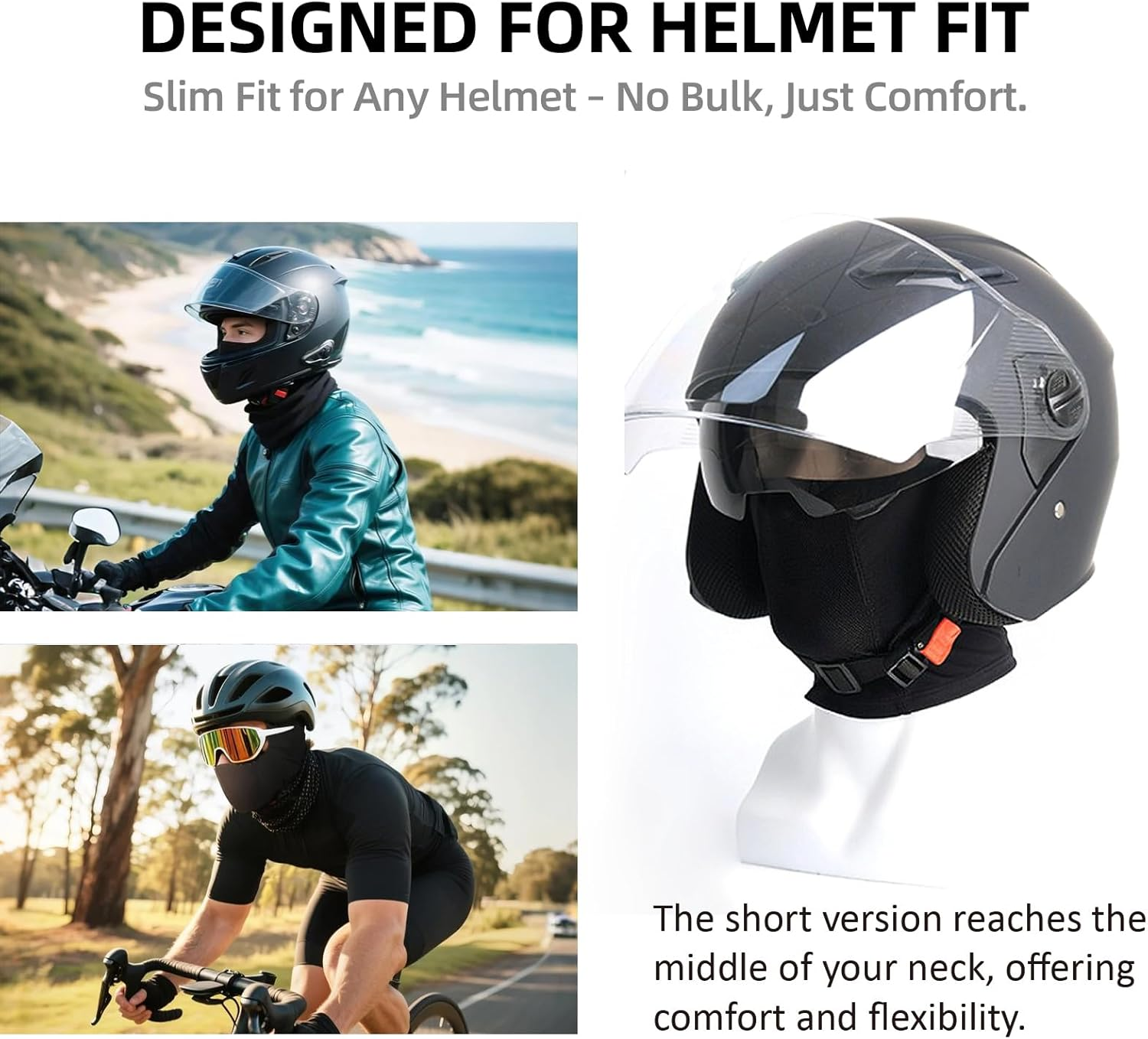 Bay Breeze Balaclava Ski Mask for Winter Outdoor Activities, Thermal Face Cover, Windproof Neck Warmer for Skiing, Snowboarding, Motorcycle Riding, Cycling, UV Protection image number 5