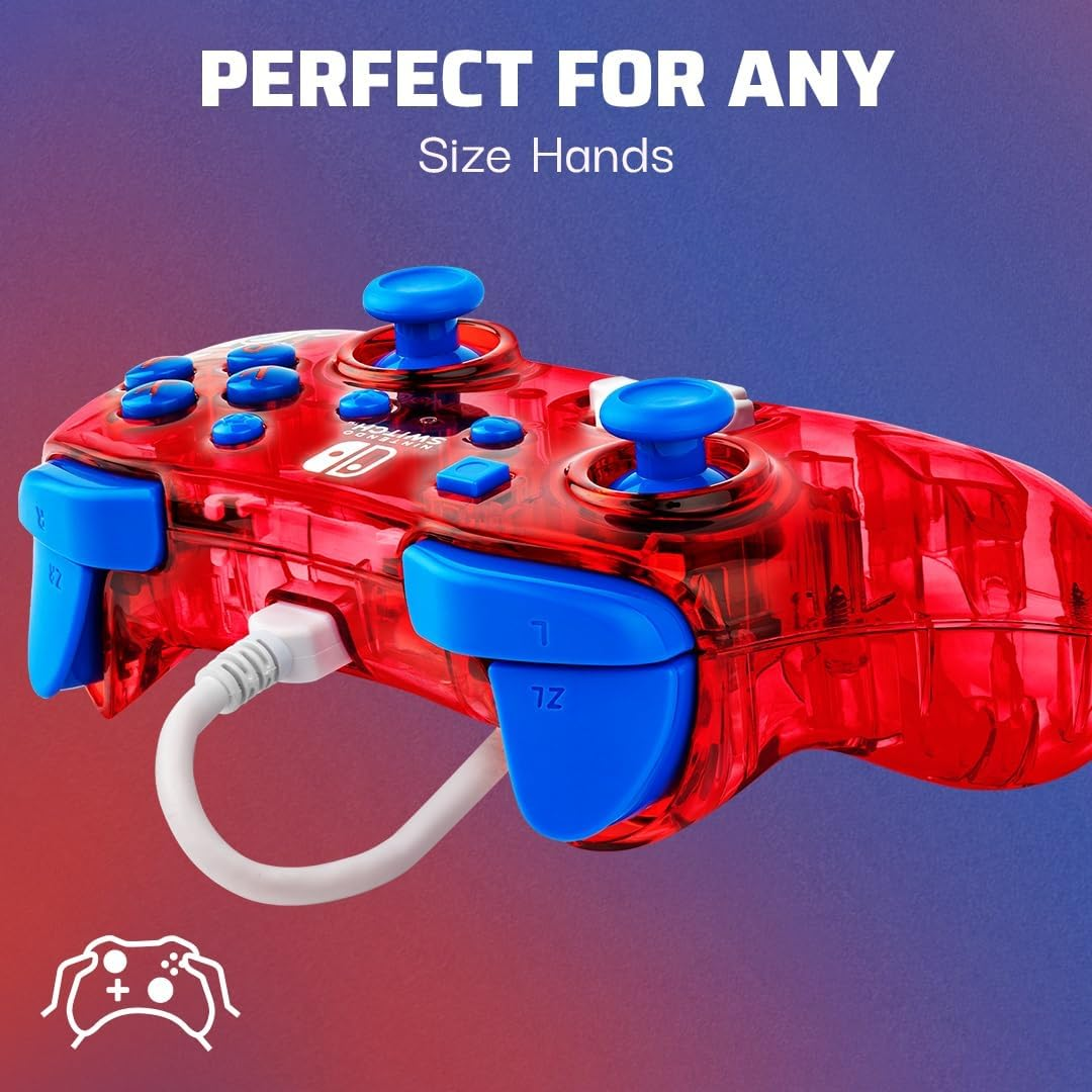 Rock Candy Wired Controller Mario Red - Nintendo Switch