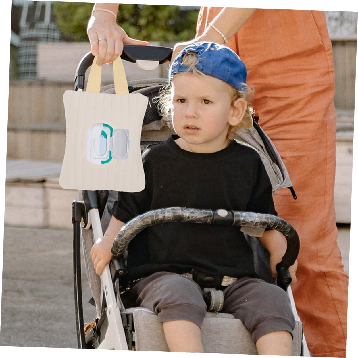 ERINGOGO 2Pcs Wet Wipes Pack Dispenser Portable Wipes Holder for Diaper Bag Travel Bathroom Nursery image number 4