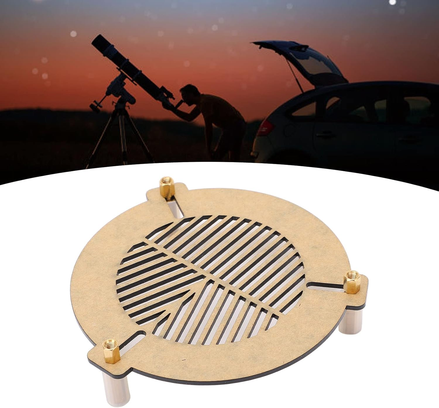 Bahtinov Mask Focusing Mask for Telescopes 60-90Mm, Bahtinov Focus Mask for Mak Cas SCT Dobsonians Refractors Mirrors image number 4