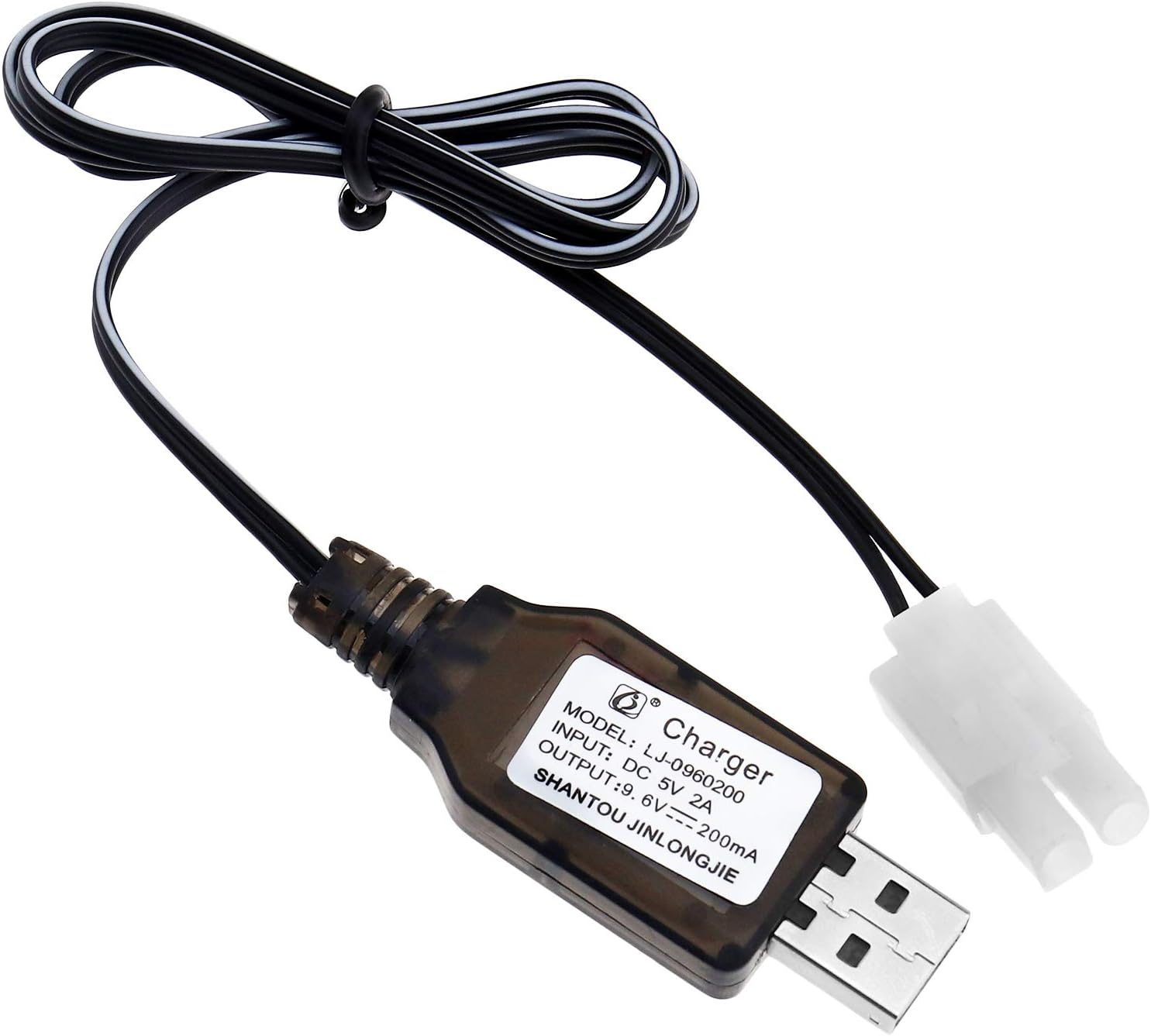 SING F LTD 9.6V Rechargeable Battery 200Ma USB DC 5V Charger Cable RC Car Boat Tank image number 1