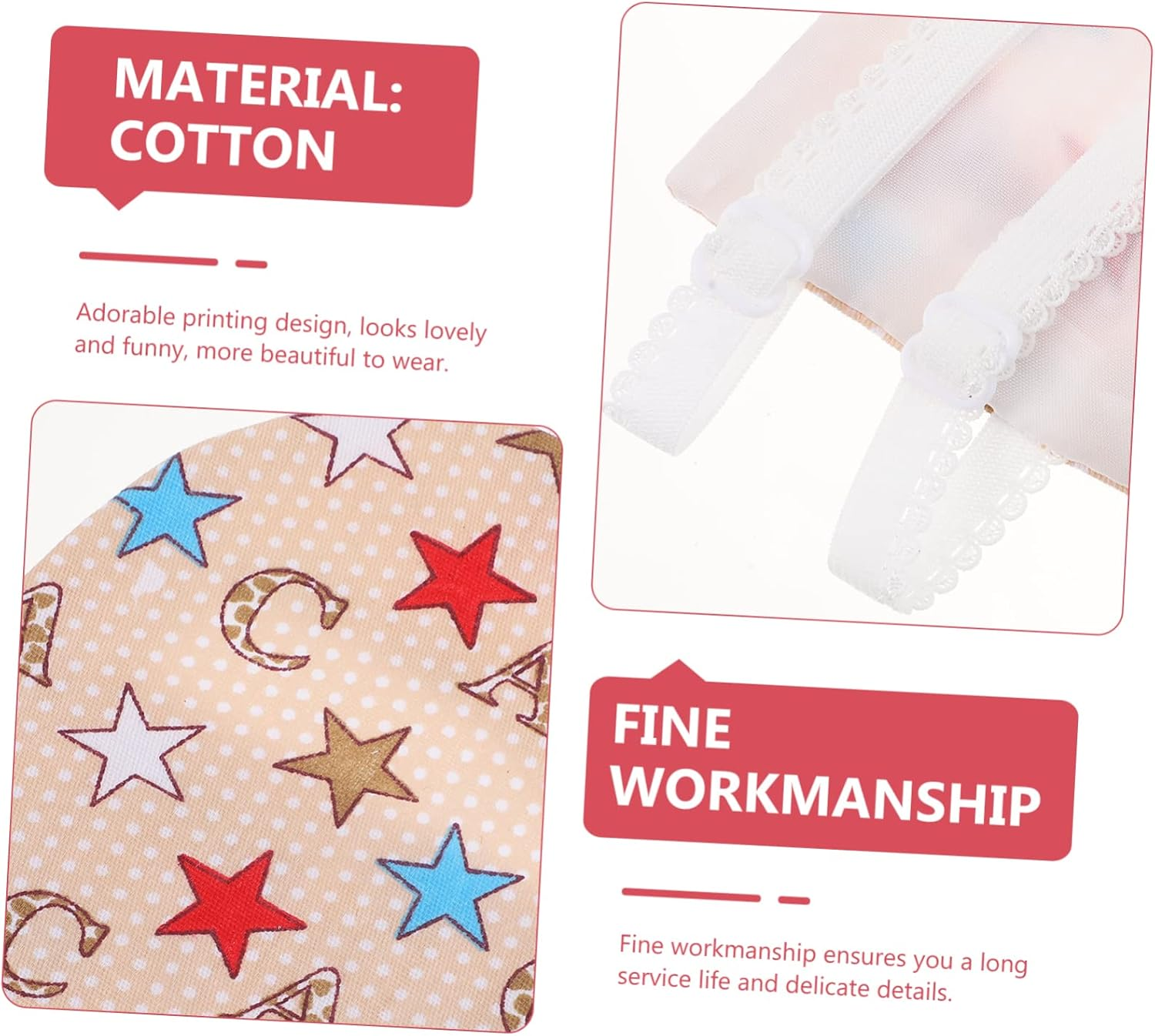 BESPORTBLE 8Pcs Pet Parrot Diaper Breathable Bird Diaper for Birds for Home Outdoor Play image number 2