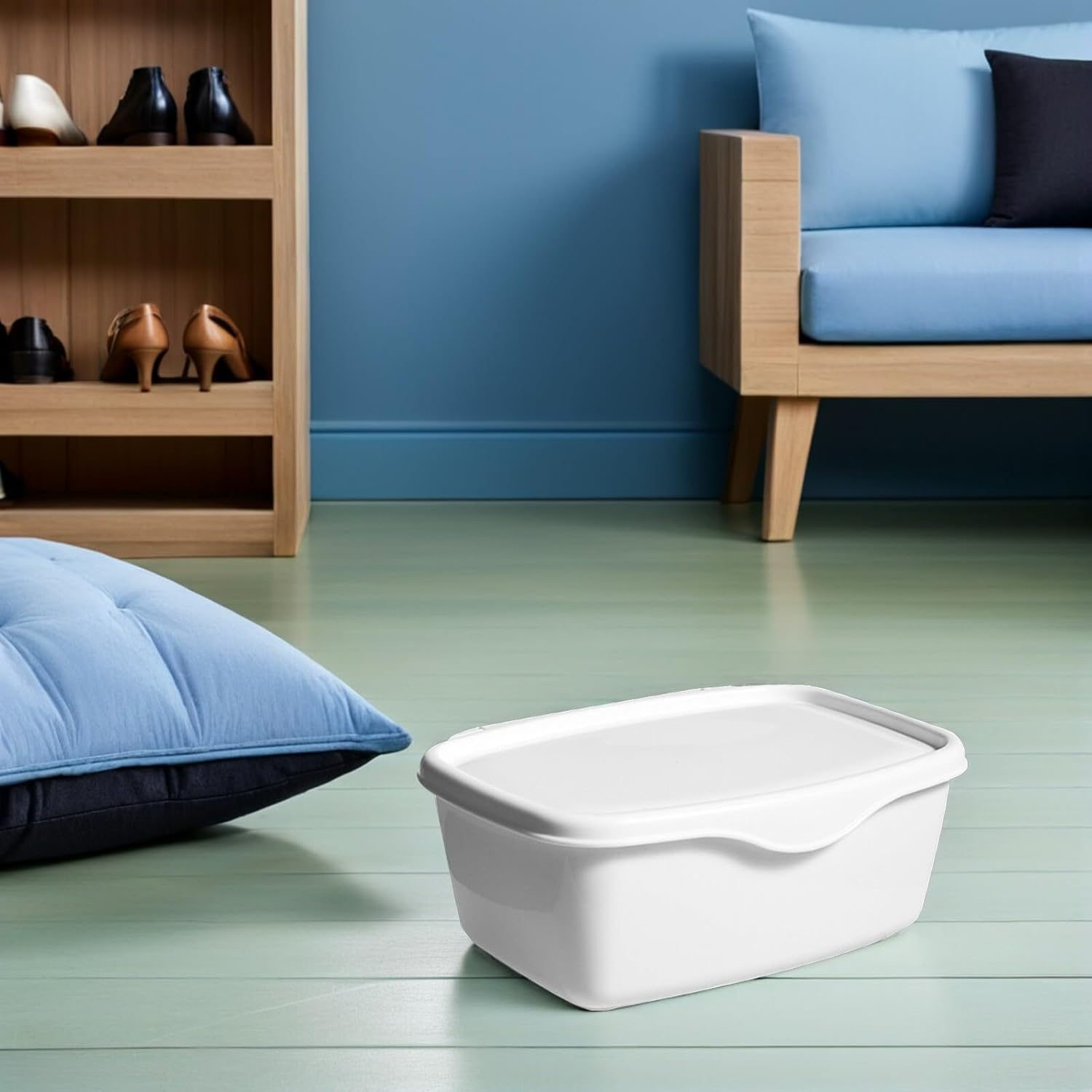 Alipis Plastic Wet Wipes Container Box Lid Thickened White Pp Dustproof Tissue Storage Case for Bathroom Desktop Organizer