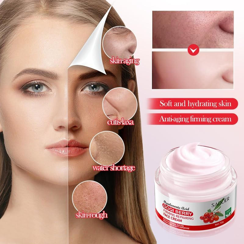Goji Berry Anti-Wrinkle Firming Repairing Cream Cares for Delicate Skin 50Ml image number 2