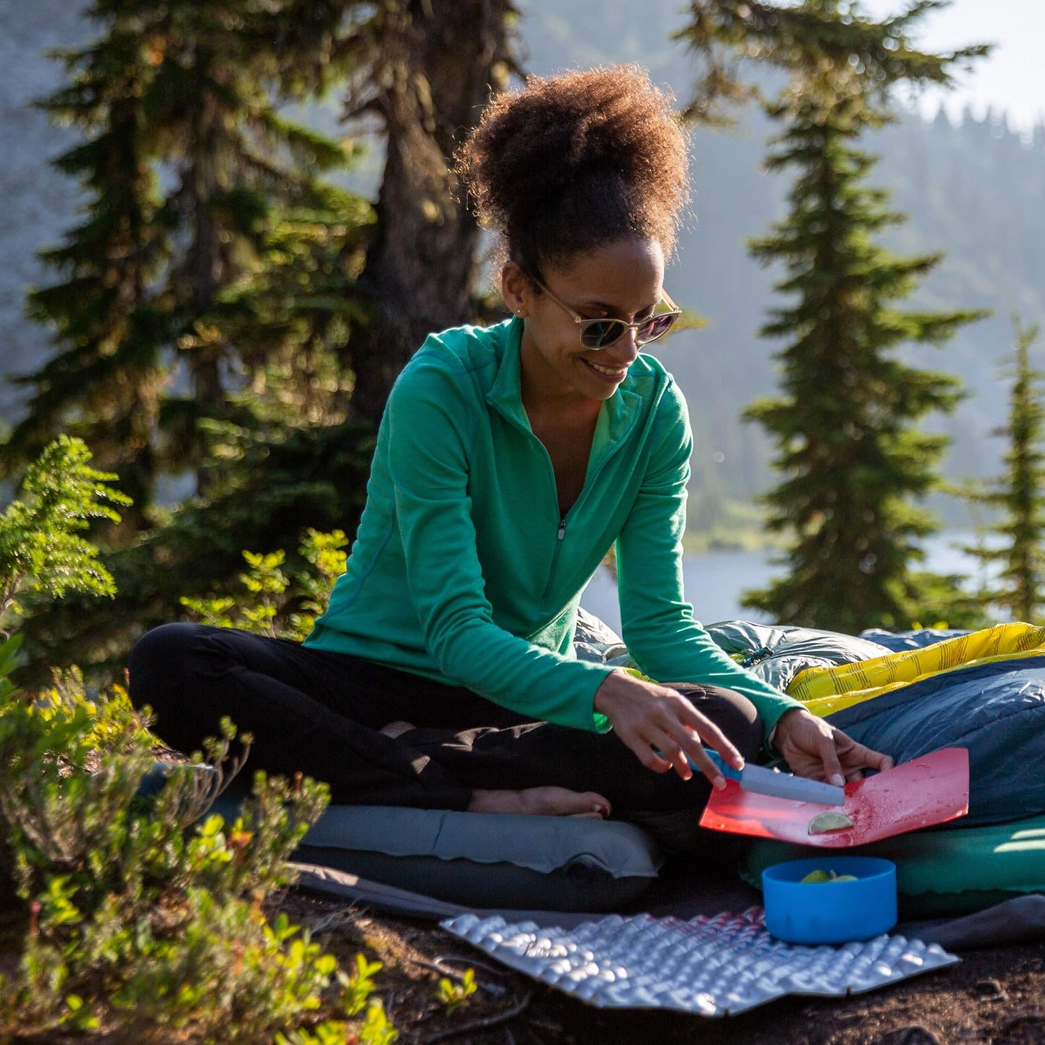 Therm-A-Rest Z Seat Cushion Insulated Sitting Pad, Blue/Silver image number 1