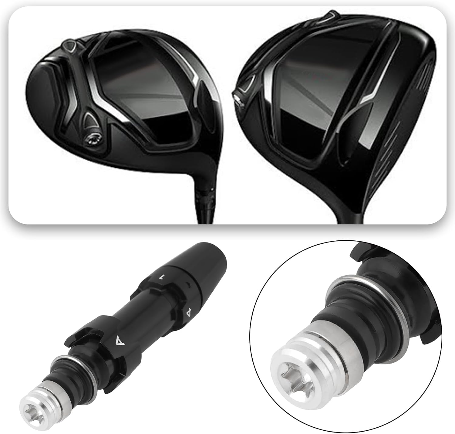 Briny River Golf Shaft Sleeve Adapter Driver Tip 0.335 .335 Compatible with Titleist 917 915 913 TS2 TS3 Tsi2 Tsi3 for Adjustable Club Performance image number 2