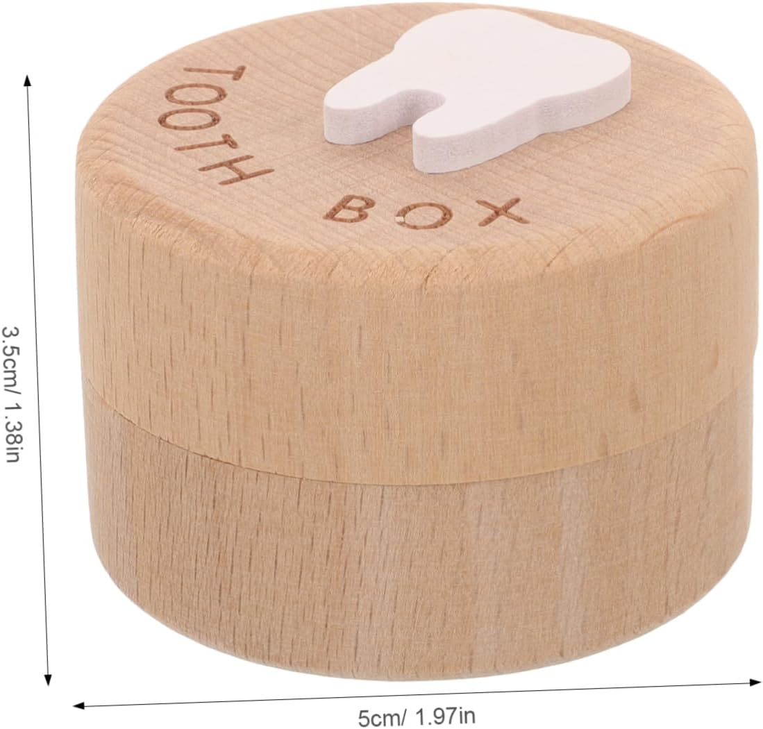 IMIKEYA Tooth Collection Box Cartoon Design Tooth Holder for Cute Storage Container for Teeth and Fetal Hair Keepsake for Newborns