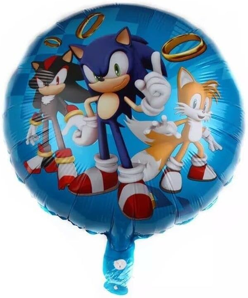 Sonic the Hedgehog Helium Foil Balloon Birthday Party Decoration Pack of 5