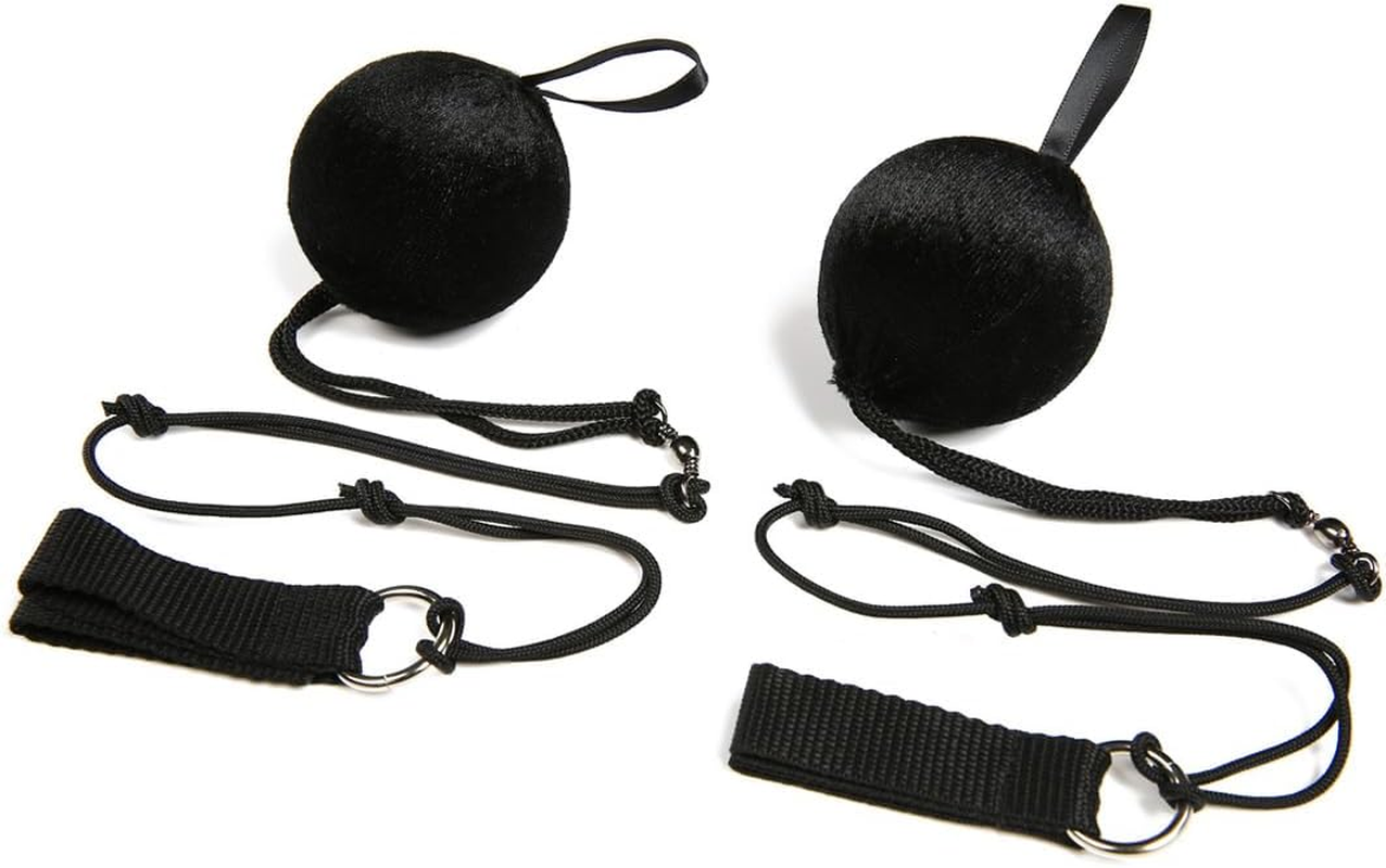 AIMALL 2-Pack Dance Silk Veil Poi Flags, Colorful Silk Belly Dance Scarves with Poi Balls for Dance Sports ，Black image number 2