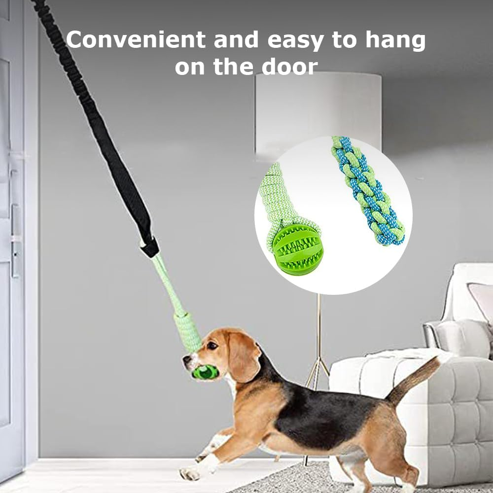 Dog Pole Rope Toys,Interactive Exercise Play,Interactive Tether Pull,Dog Rope Play,Pet Outdoor Entertainment,Retractable Tugger Dog Rope,For Pet Exercise image number 2