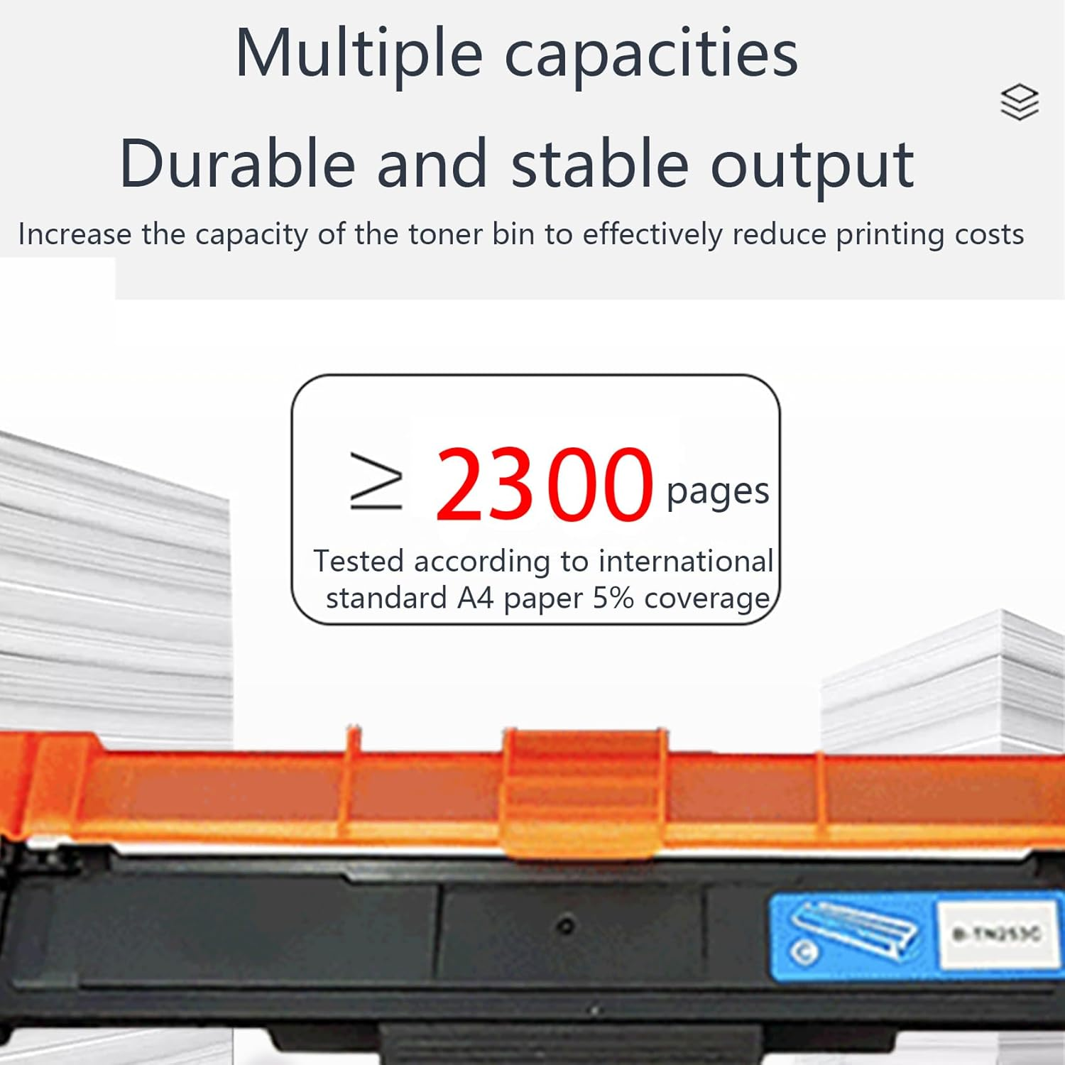 JOJOBE Planet TN-257C Compatible Toner Cartridge with Brother MFC-L3770CDW L3750CDW L3745CDW DCP-L3510CDW HL-L3270CDW L3230CDW , 2300 Pages per Cartridge Cyan image number 2