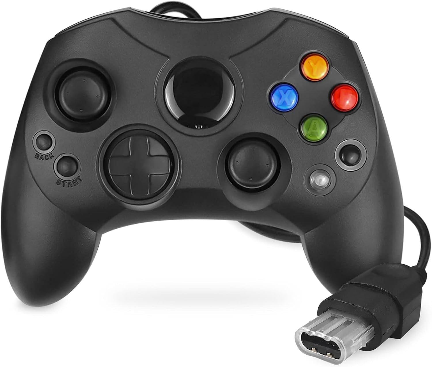 Yioone Controller Replacement for Xbox Controller S-Type/Original Xbox Controller,Classic Controller Compatible with Original Xbox Console(Black)