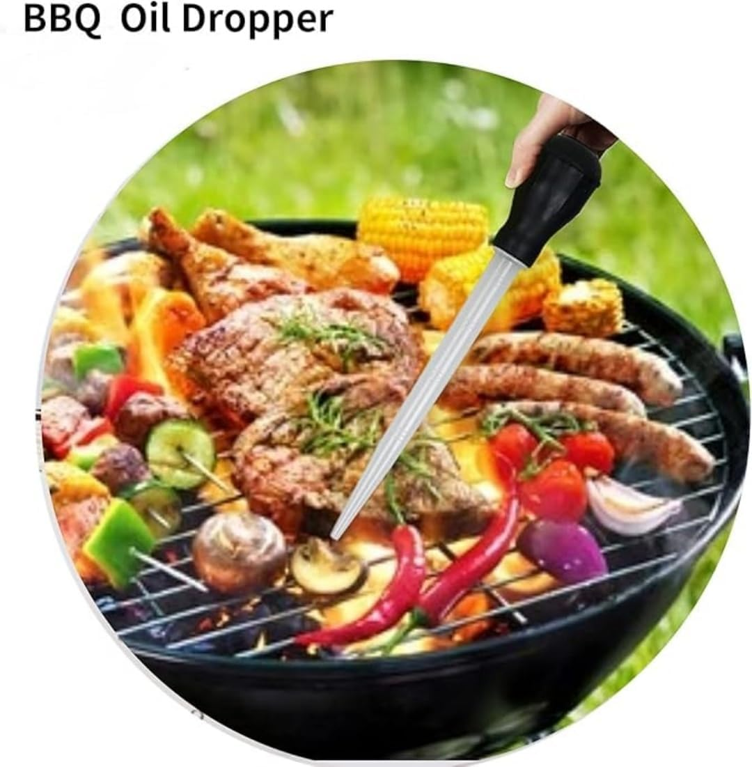 Turkey Baster,Plastic Baster, Syringe Baster for Thanksgiving Meat,Cooking,Bbq,Baking,Kitchen,Fish Tank Cleaning,30Ml Heat Resisting Strong Suction Meat Baster (Black) image number 3