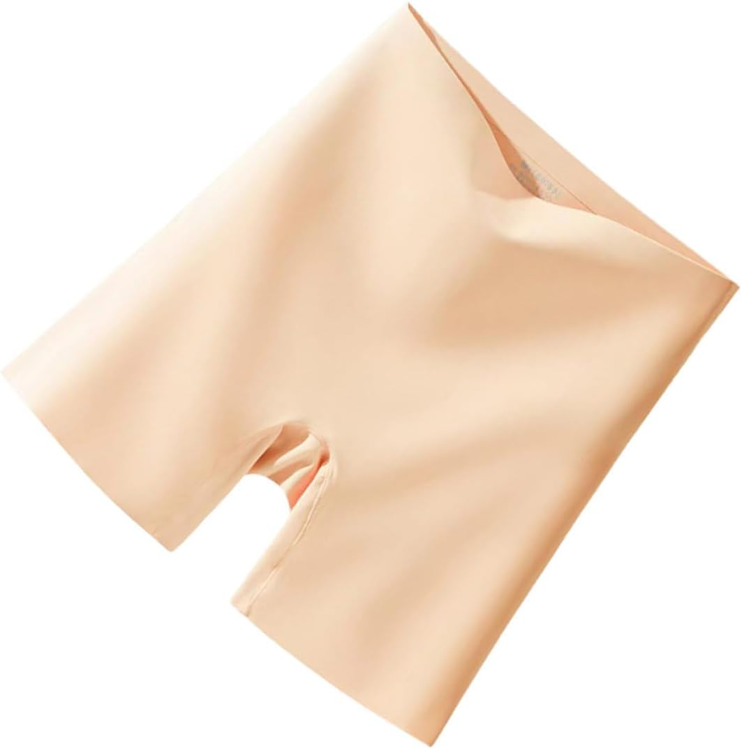 Women'S High Waist Maternity Underwear Seamless Breathable Pregnancy Panties Tummy Control Anti-Rolling Safety Shorts for Postpartum Khaki image number 1