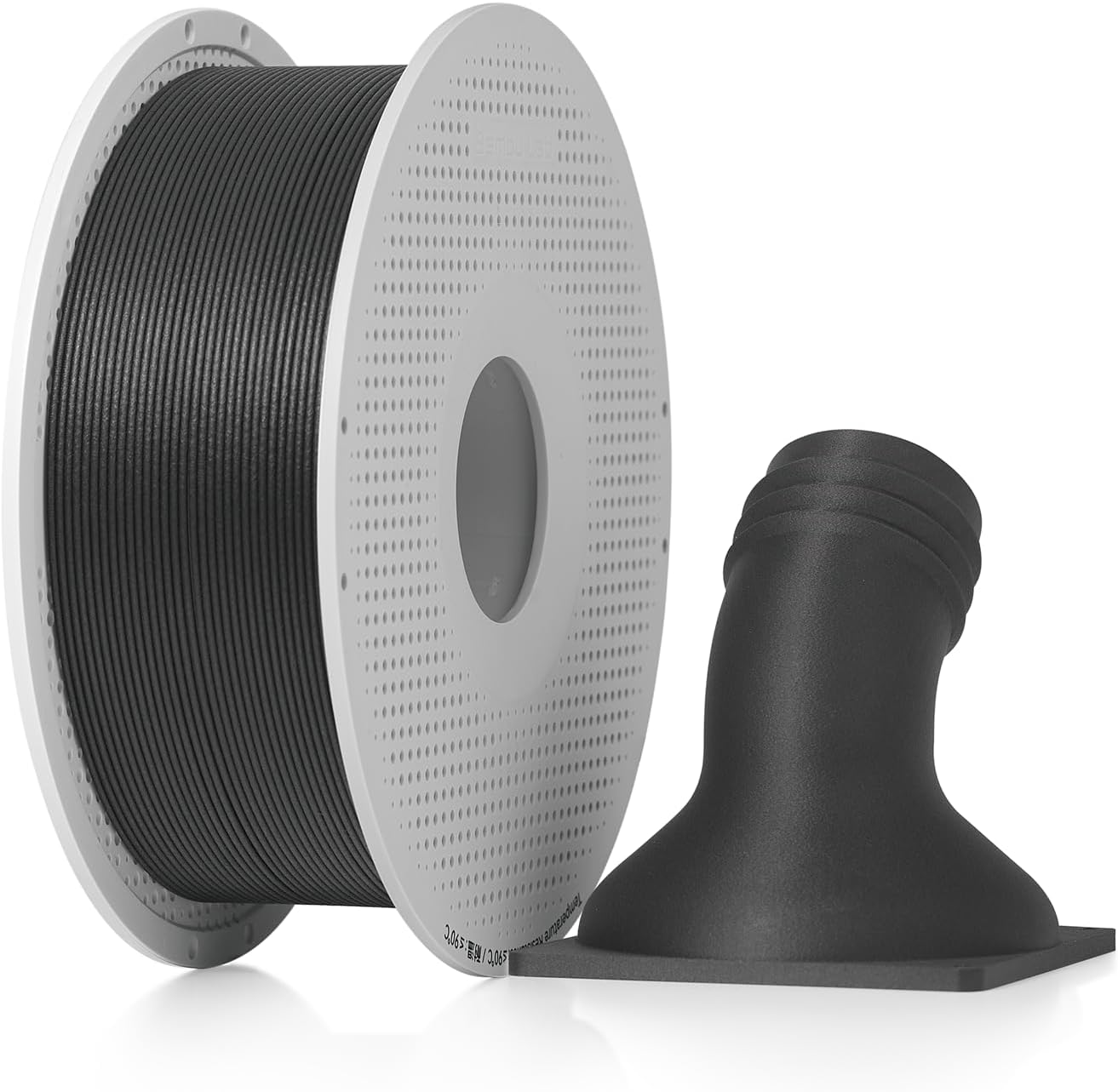 Bambu Lab PET-CF 3D Printer Filament, Low Moisture Absorption 1.75Mm 3D Printing Filament, High Dimensional Stability & Exceptional Thermal Resistance 3D Print Material with Reusable Spool, 1Kg Black image number 6