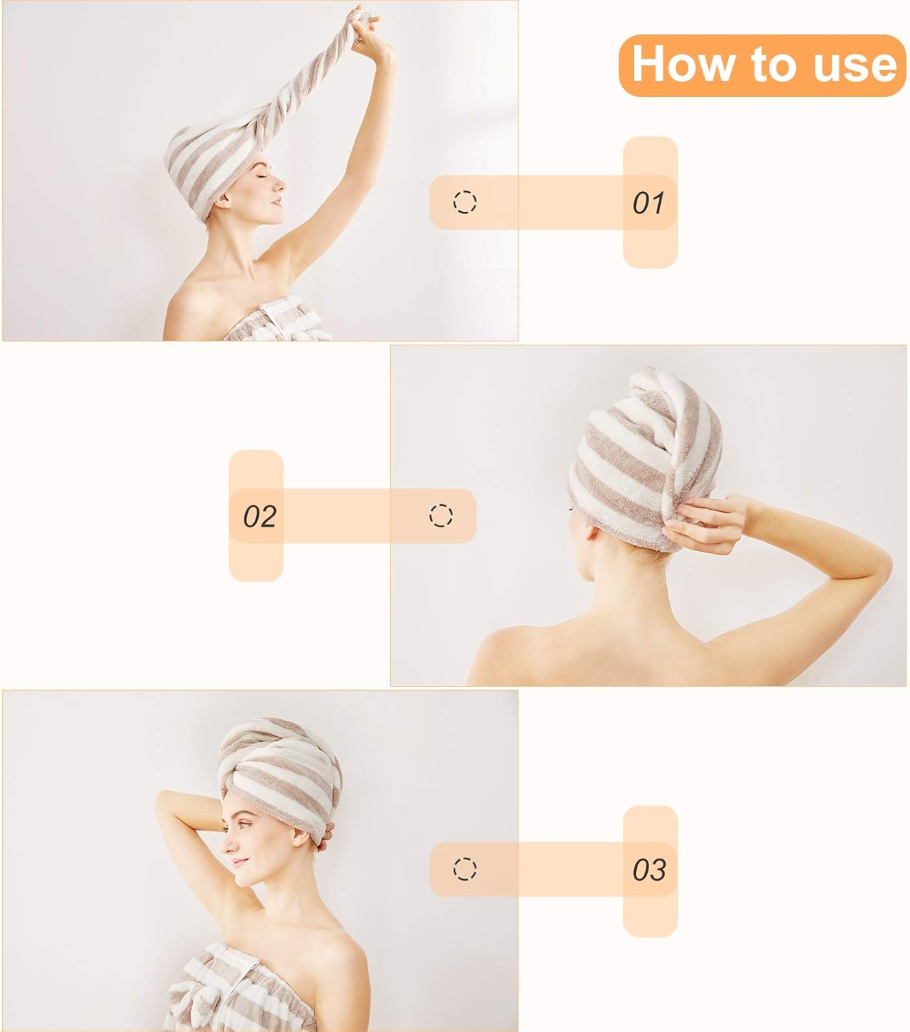 Towel Wrap for Women,Women Body Wrap Spa Wraps Bathrobe Comfortable Bath Body Wrap Adjustable + Drying Hair Towel