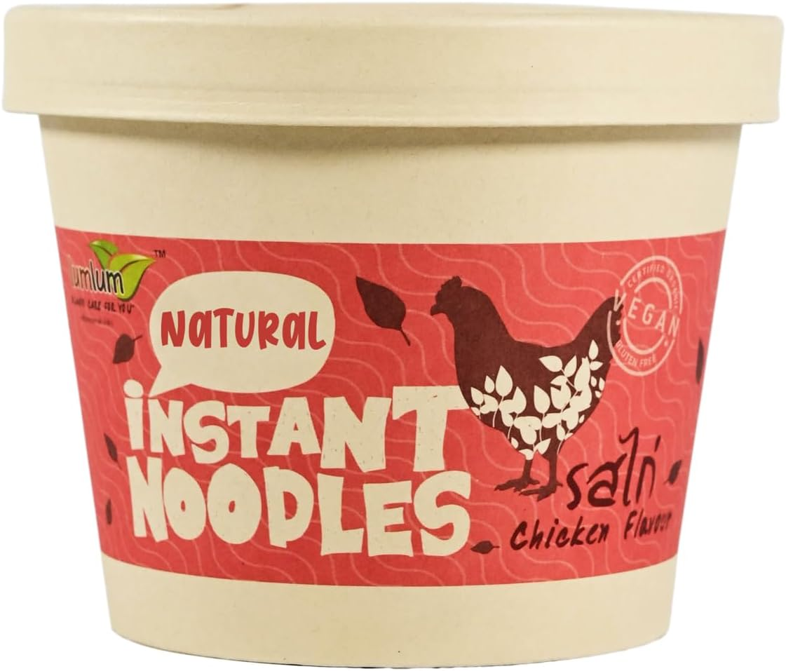 Lum Lum Organic Chicken Flavour Instant Noodle 75 G image number 3