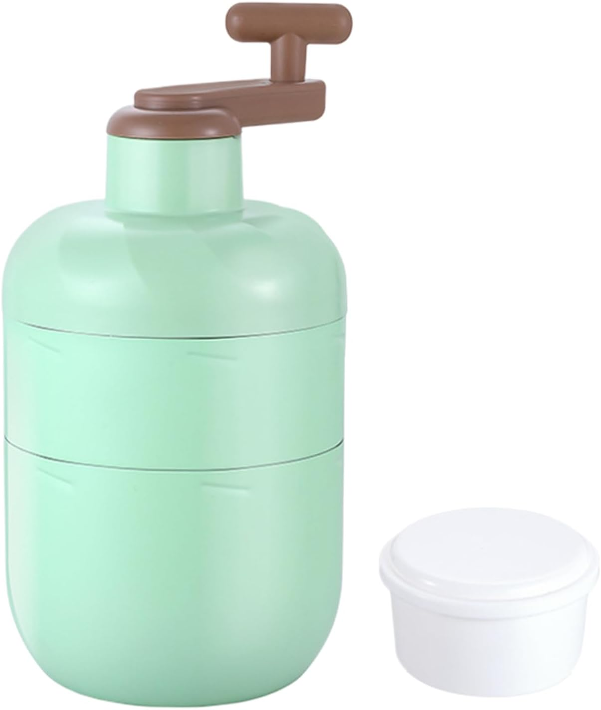 Ice Shaver | Manual Hand Crank Crusher - Stainless Steel Snow Cone Maker | for Home Kitchen Outdoor Picnics Cocktails Snowcones - Silver image number 7