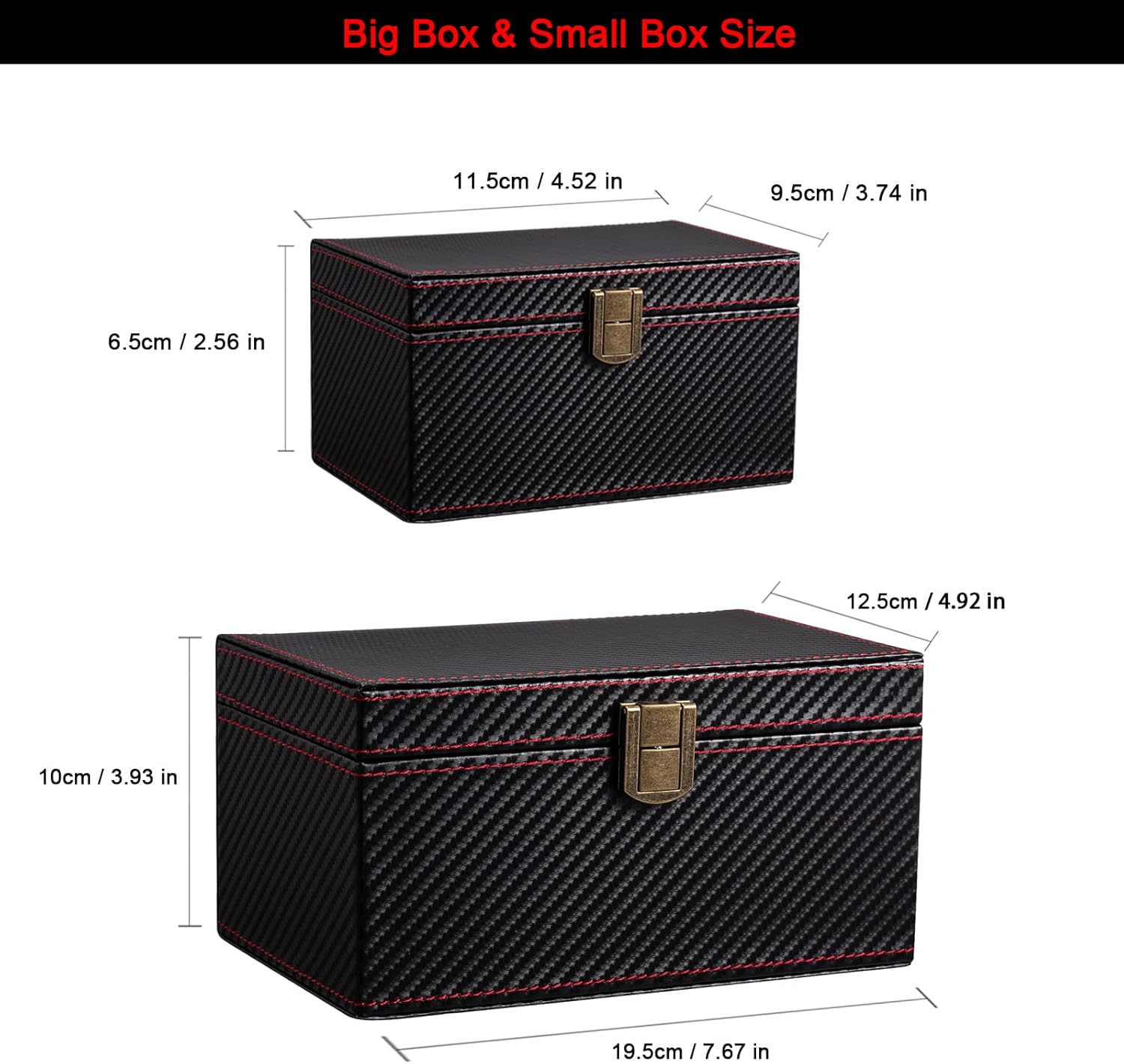 Large Faraday Box for Car Keys and 2 Pack Faraday Bag for Key Fob Signal Blocking Pouch with Hook RFID Box for Car Keys Signal Blocking Box for Car Theft Prevention Keyless Entry(Large Box+2 Pouch) image number 5