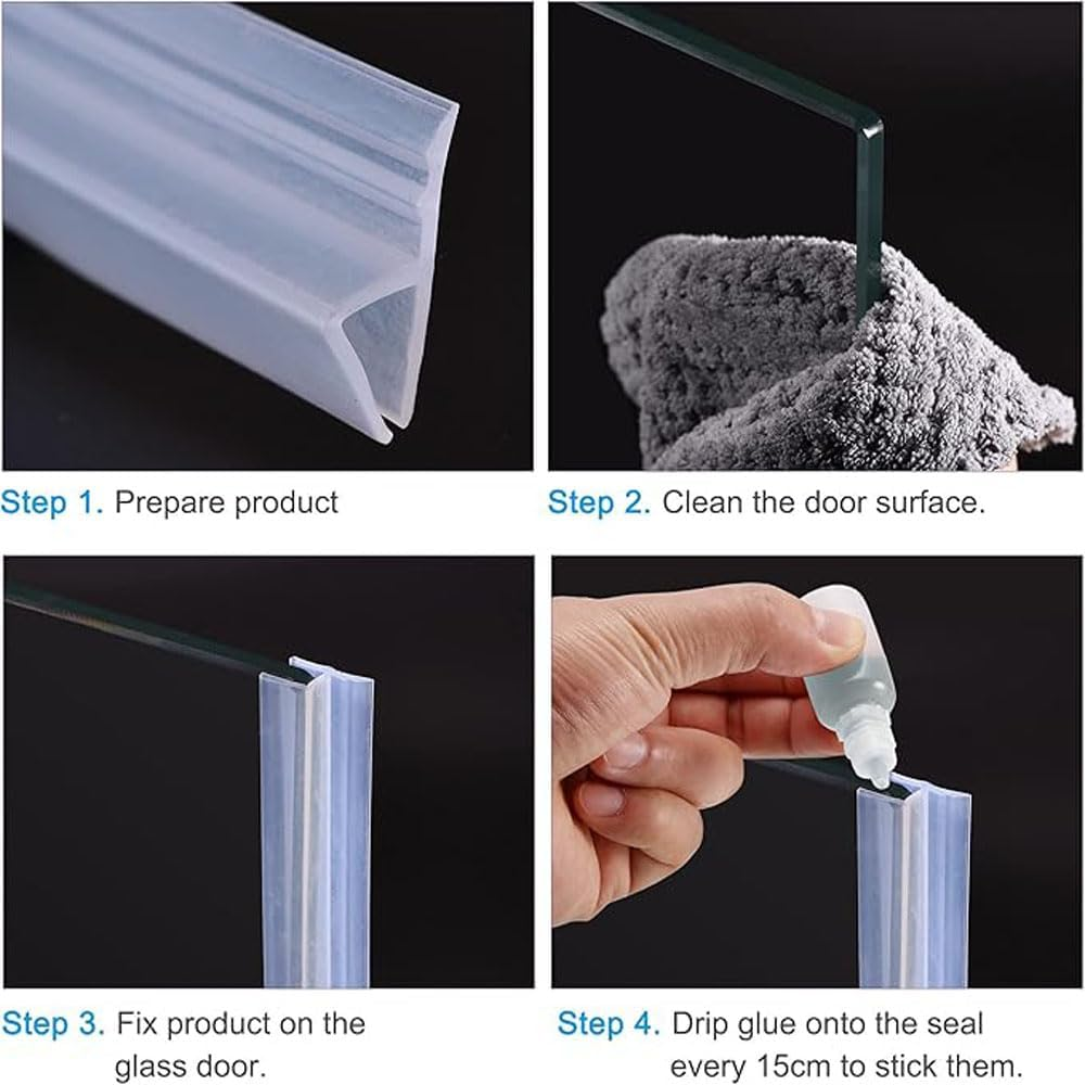 Transparent Trim Seal,Pvc U Shaped Edge Protector Channel for 3-5Mm Thick Furniture, Doors and Vehicles Clear Flexible Sealant Guard against Scratches and Damage, Durable Waterproof DIY Trim Molding image number 3