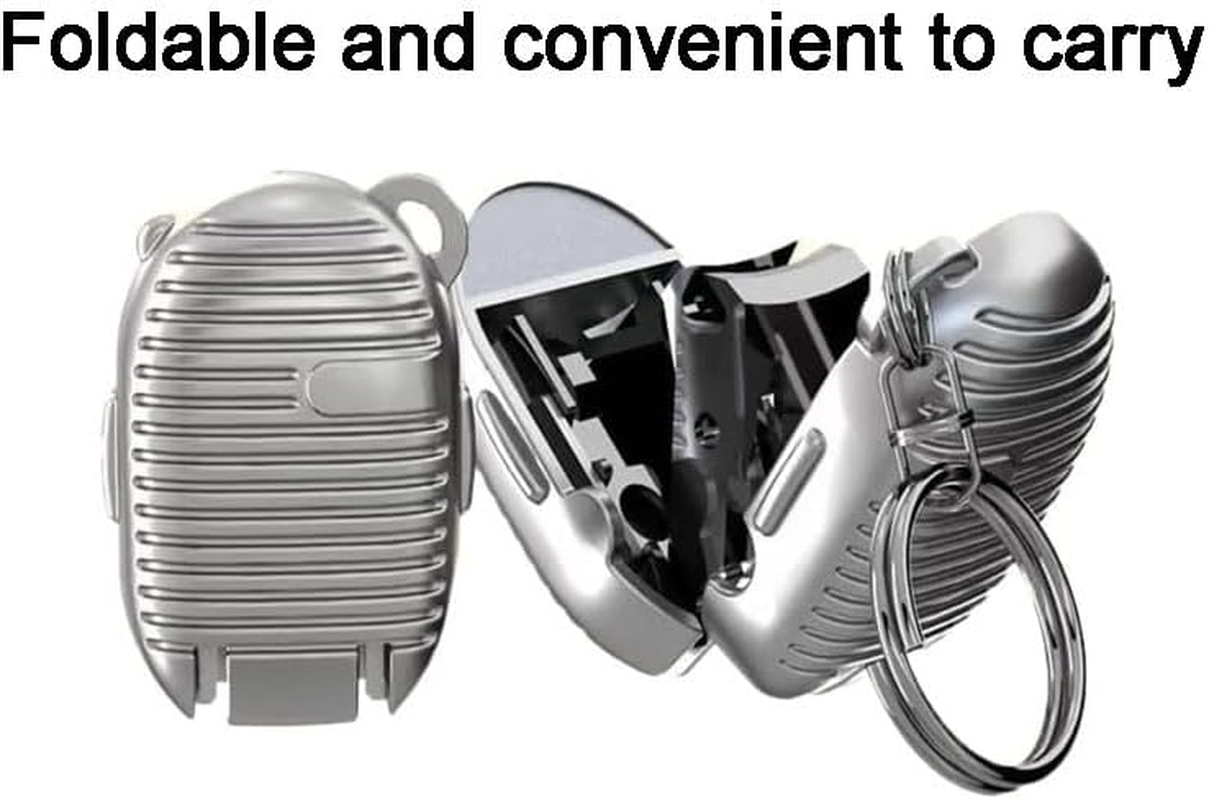 Htselere Foldable Nail Clippers, Ultra Sharp Stainless Steel Fingernail and Toenail Clipper Cutters,Travel Nail Kit for Men Women image number 2