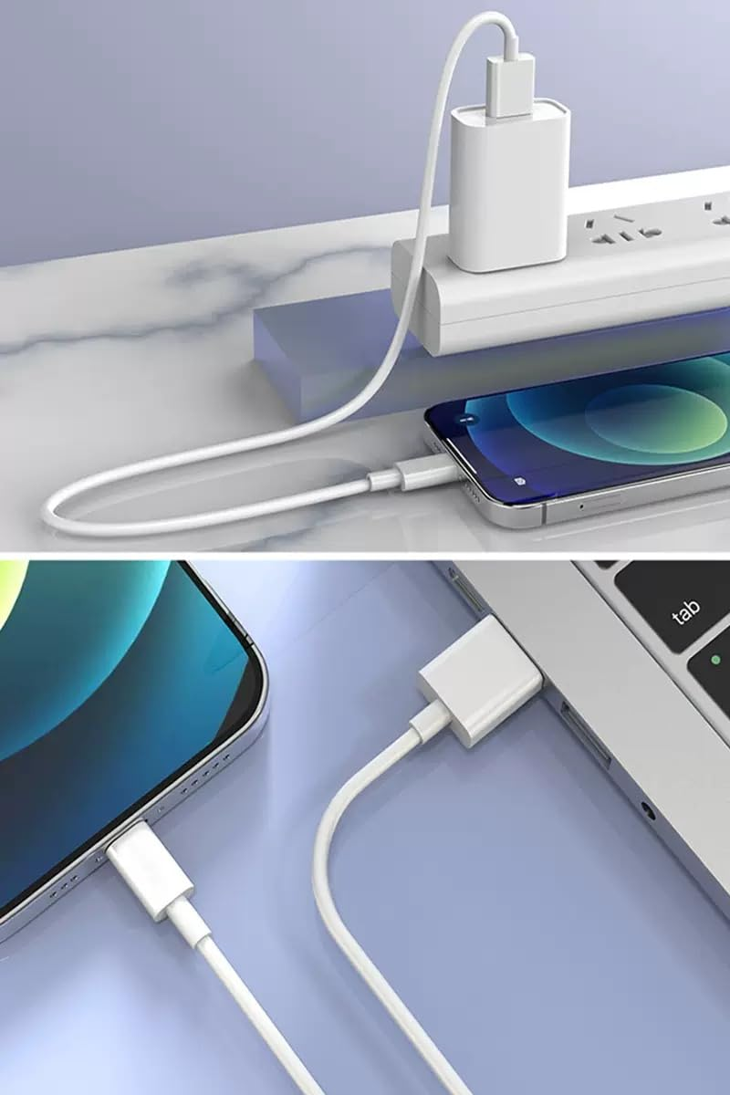 JIARUIJIAN for Iphone Charger Cable 2 Pack 3.3FT USB a to Lightning Cord Fast Charging Lead for Charging Stations Compatible with Iphone 14 13 12 11 Pro Max Xs 8 7 6 5 Plus, Ipad Air/Mini image number 3