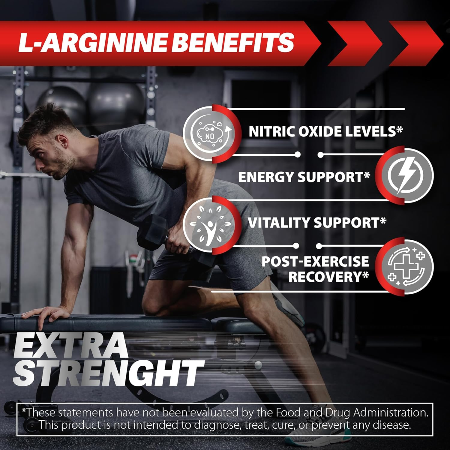 L-Arginine Hcl 1000 Mg + L-Ornithine Hcl 500 Mg &ndash; 60 Vegetarian Capsules &ndash; Supports Healthy Circulation image number 2