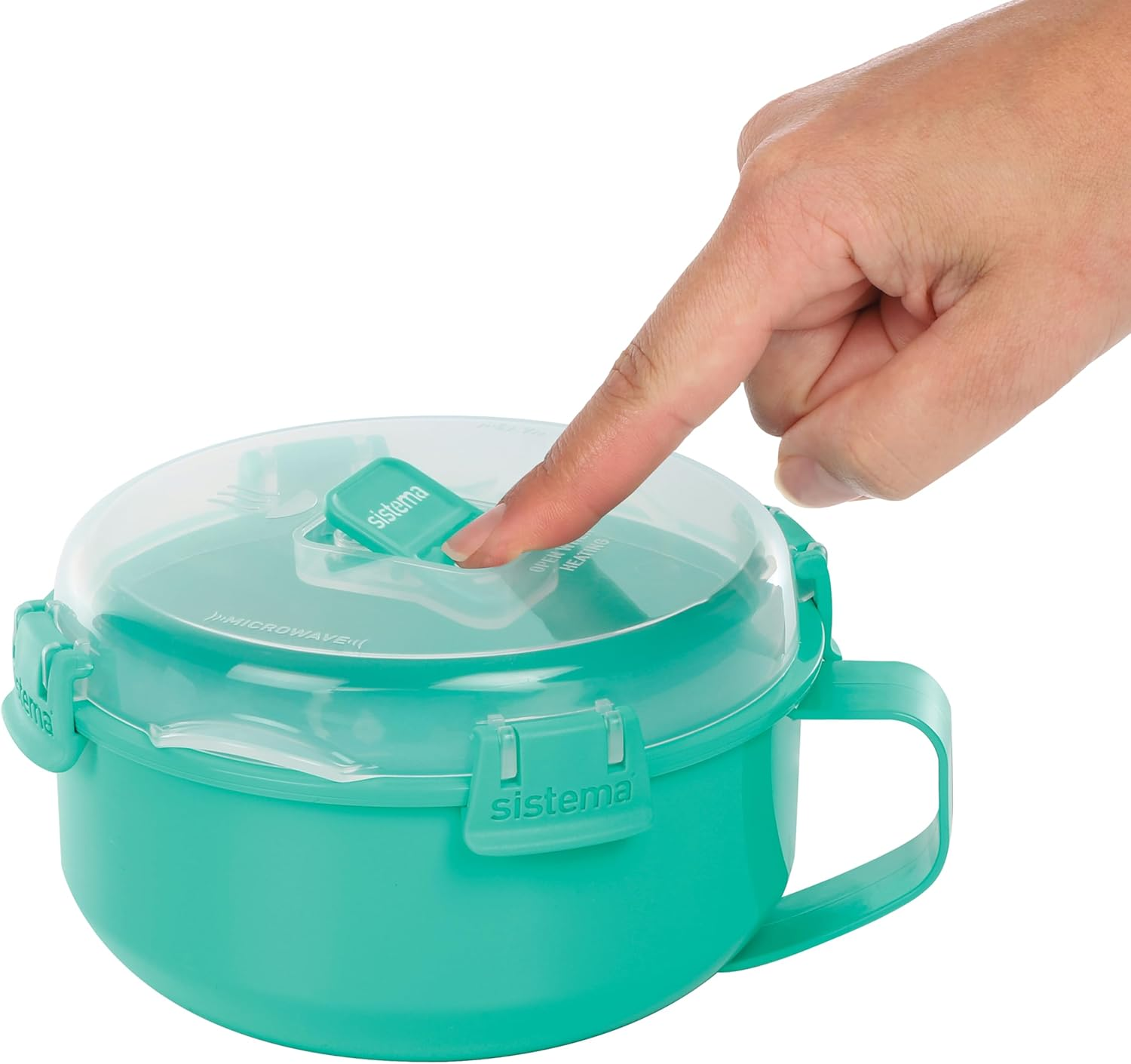 Sistema to Go Collection Microwave Breakfast Bowl, 28.7 Ounce/ 3.6 Cup, Assorted Colors image number 4