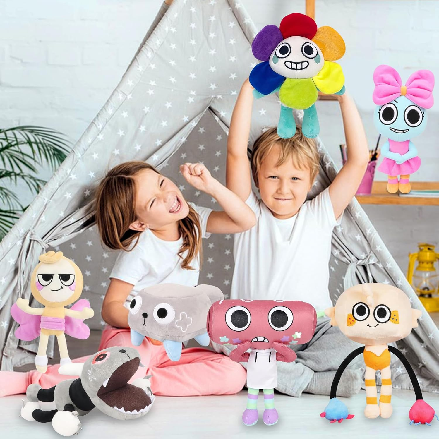 Dandy'S World Plush Toy, 11.02 Inches/28 Cm Dandy Horror Games Plush, Dandy Flower World Plush Toy, Dandy Scary Game Plush Toy, Stuffed Plush Animal Doll Pillow for Boys and Girls Party, image number 2