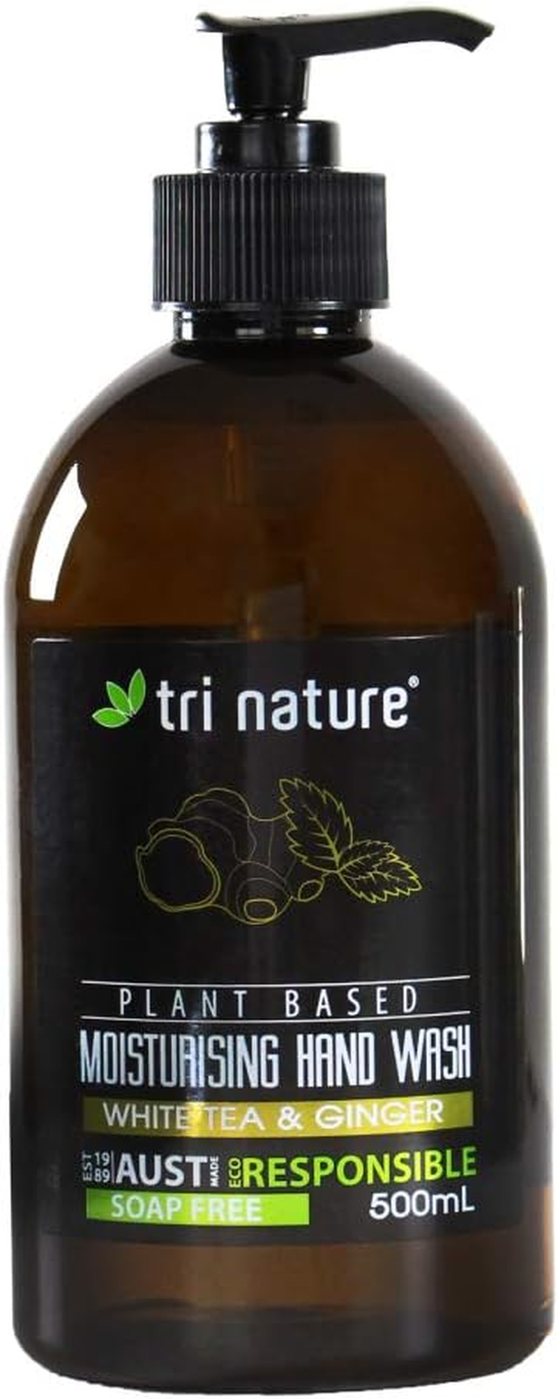 Tri Nature Moisturing Hand Wash - White Tea and Ginger, 500 Ml image number 2