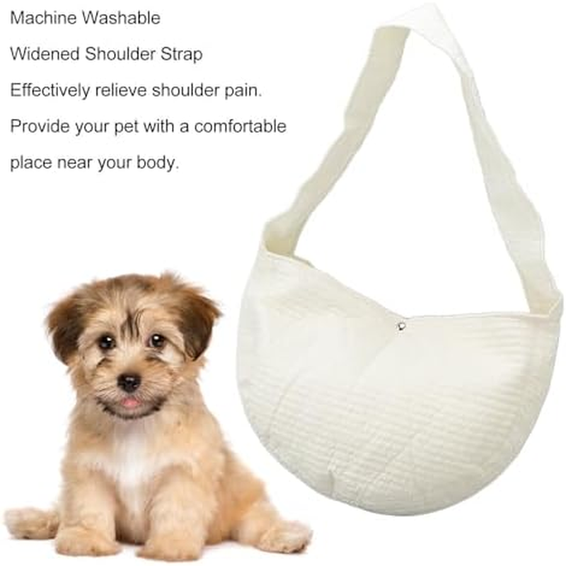 Small Dog Sling Carrier, Soft Portable Cat Carrier Bag with Widened Shoulder Strap, Dog Carrier Sling, Puppy Carrier Purse for Small Dogs Cats Outdoor Traveling Subway (M) image number 1