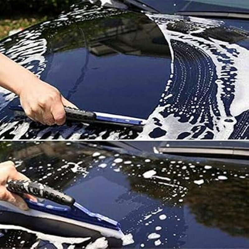 Water Blade Silicone Drying Blade Car Window Wiper Wash Clean Water Dry Cleaner Helpful Good Grips Auto Water Blade, Water Wiper Car Dryer, Shower Squeegee (Style 1, One Size) image number 3