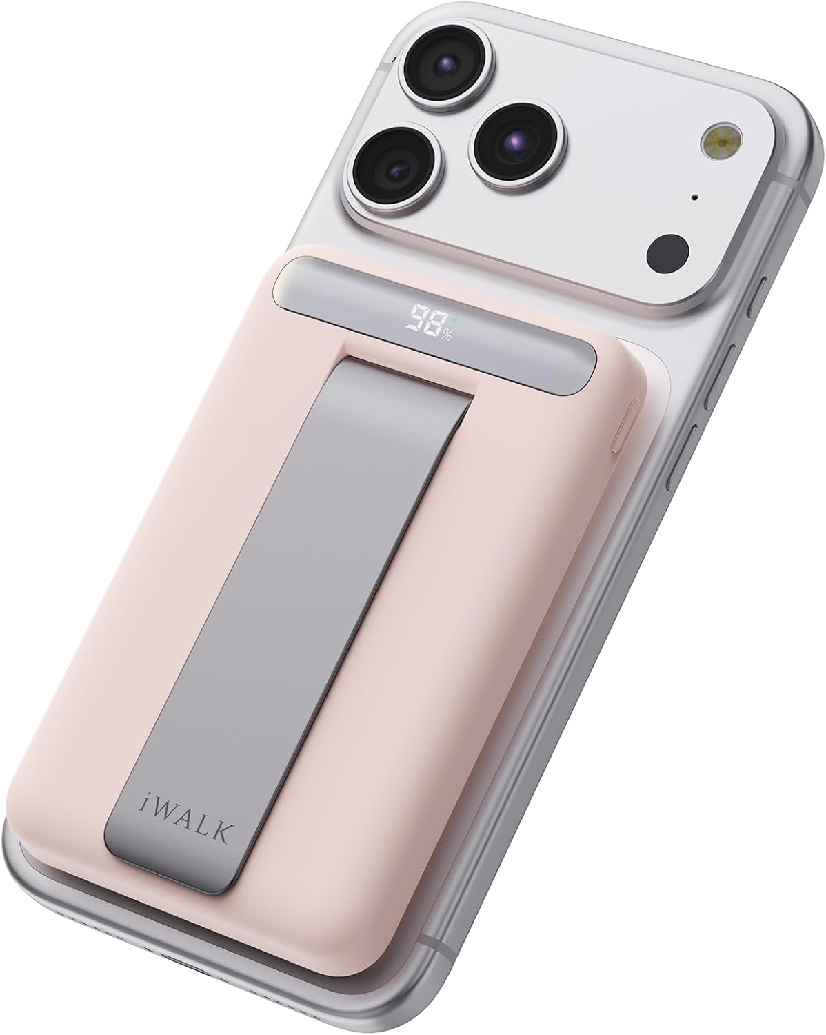 Iwalk Qi2 Certified 15W Magnetic Wireless Power Bank, 10000Mah Portable Charger with Adjustable Stand & LED Display, Fast Charging for Iphone 16/15/14/13/12 Pro/Pro Max/Plus/Mini