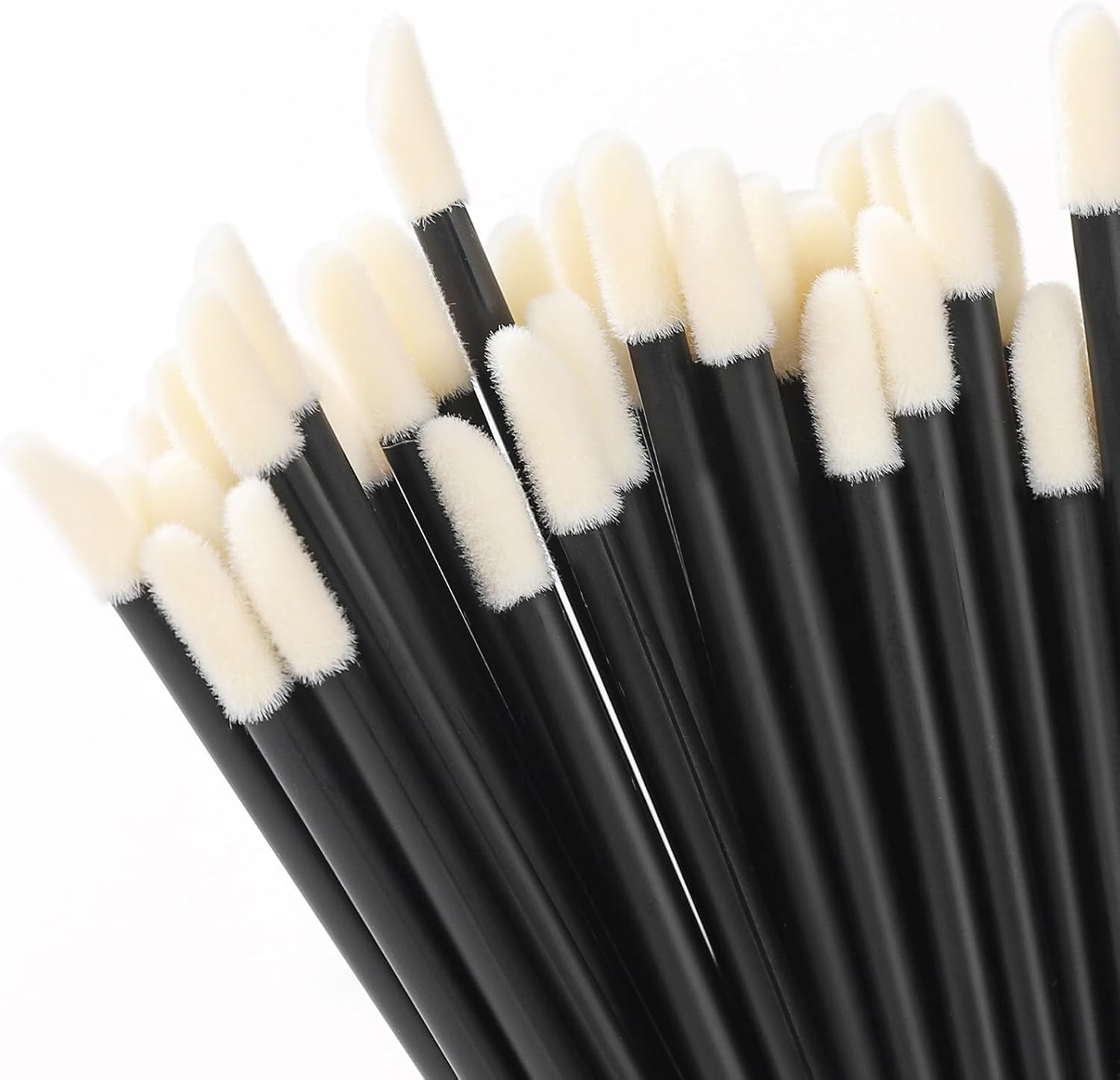 GEMSANVA 240 Pieces Disposable Lip Wands Lip Brushes,Lipstick Applicator Brushes Lip Gloss Wand,Soft Lint Free,Eyes & Lips Makeup Applicator Wands Tools（Black） image number 5