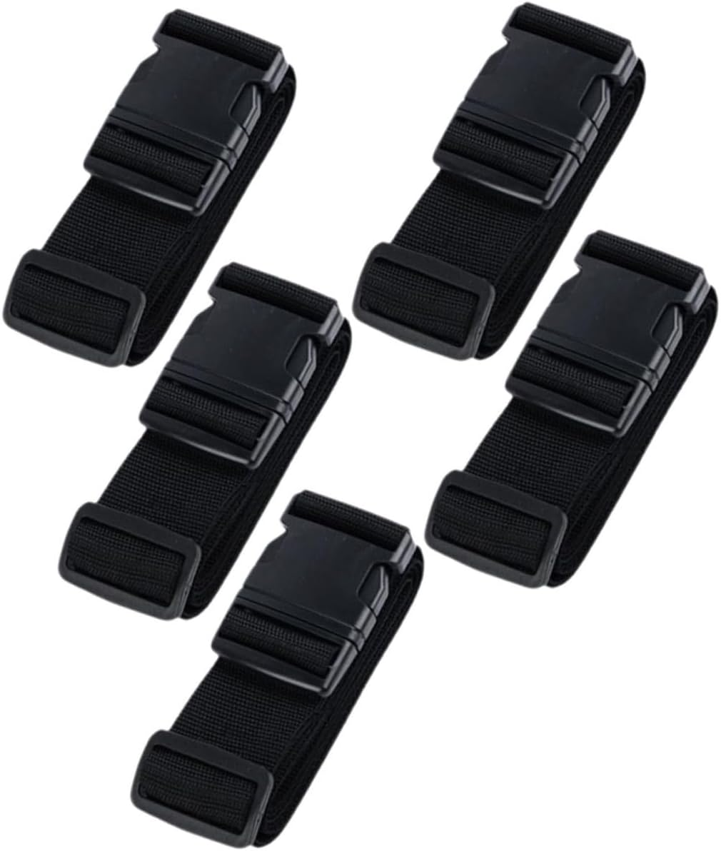 LRXIYODE Luggage Straps Adjustable Travel Luggage Straps with Buckle for Secure Suitcase Packing 5Pcs image number 4