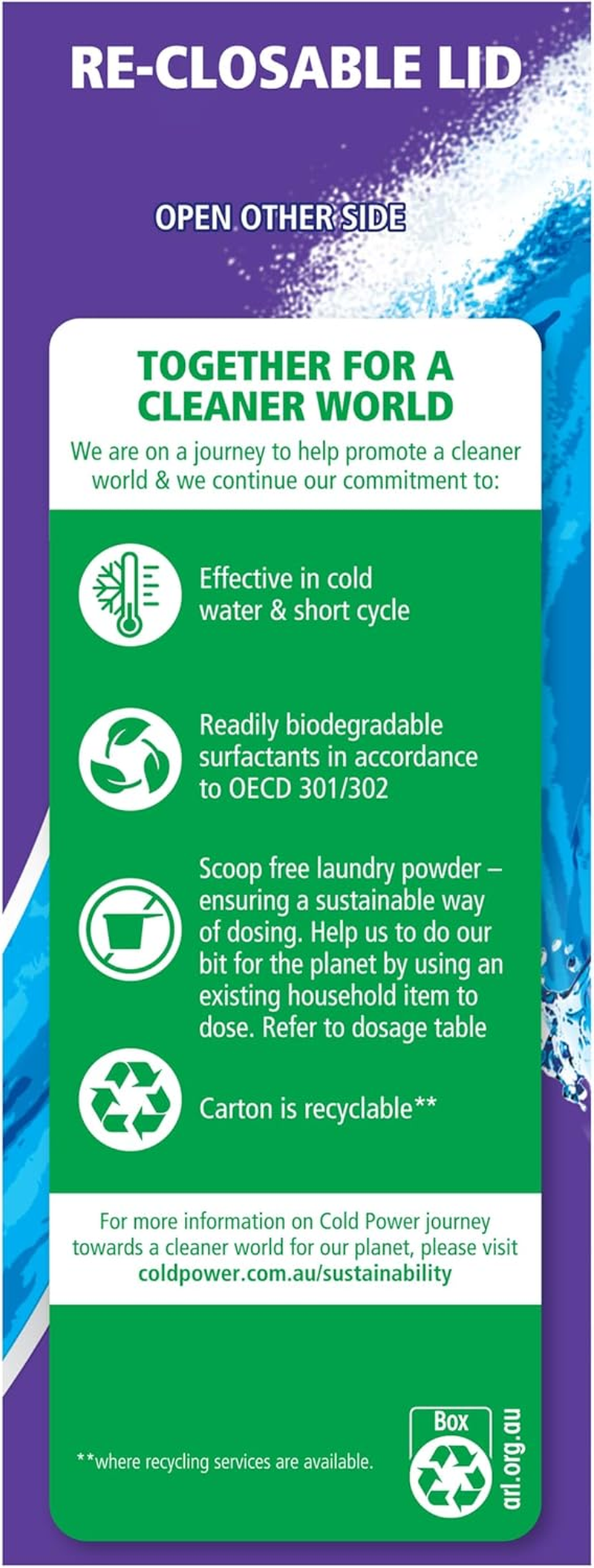 Cold Power Odour Fighter Powder Laundry Detergent 2Kg (Pack of 2) image number 6