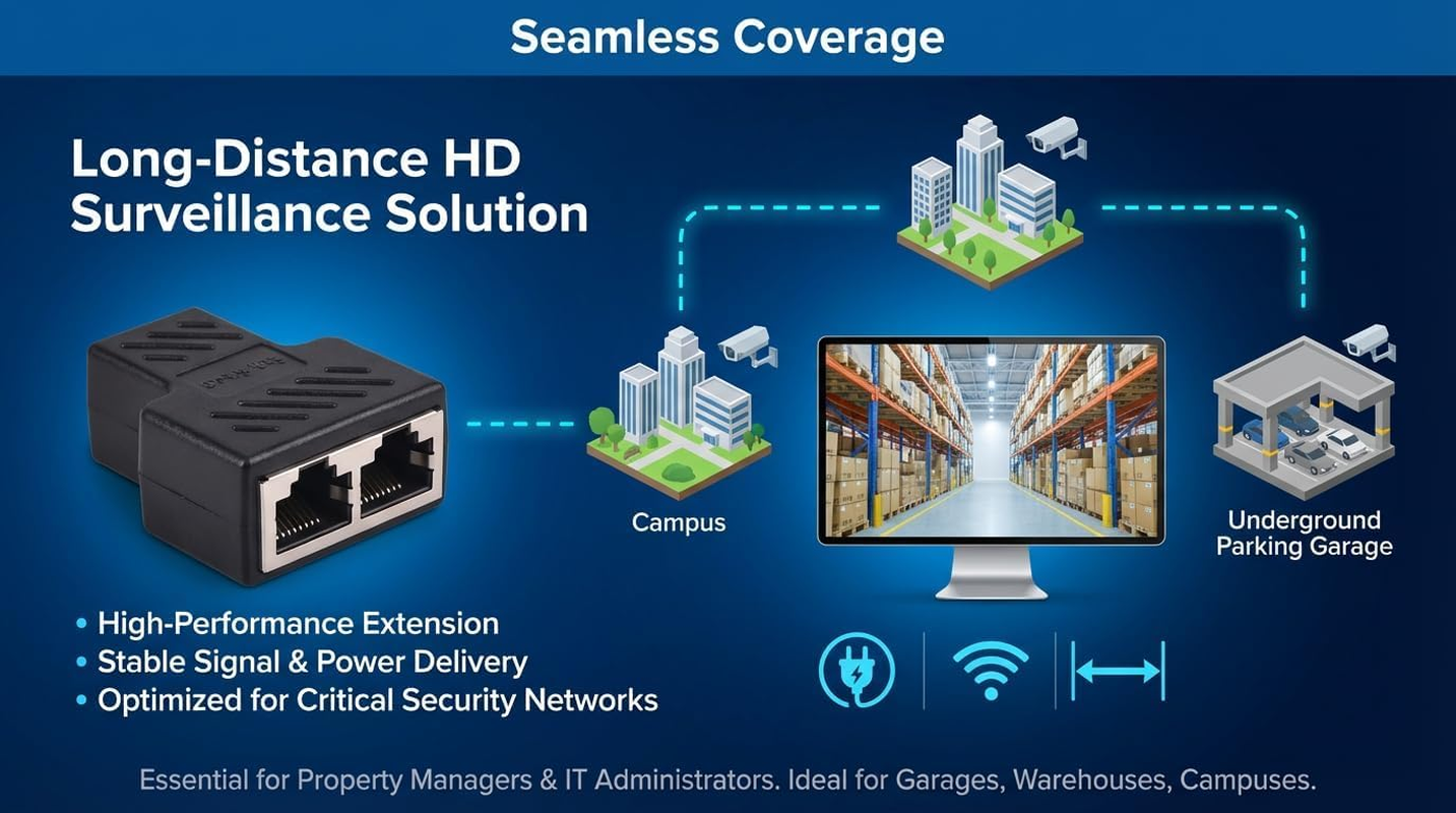 FARLINK 3-Way RJ45 Ethernet Splitter Adapter, High-Speed Gigabit LAN Network Connector for Home Office Gaming, Cat5E/Cat6 Compatible（1 Pack） image number 4