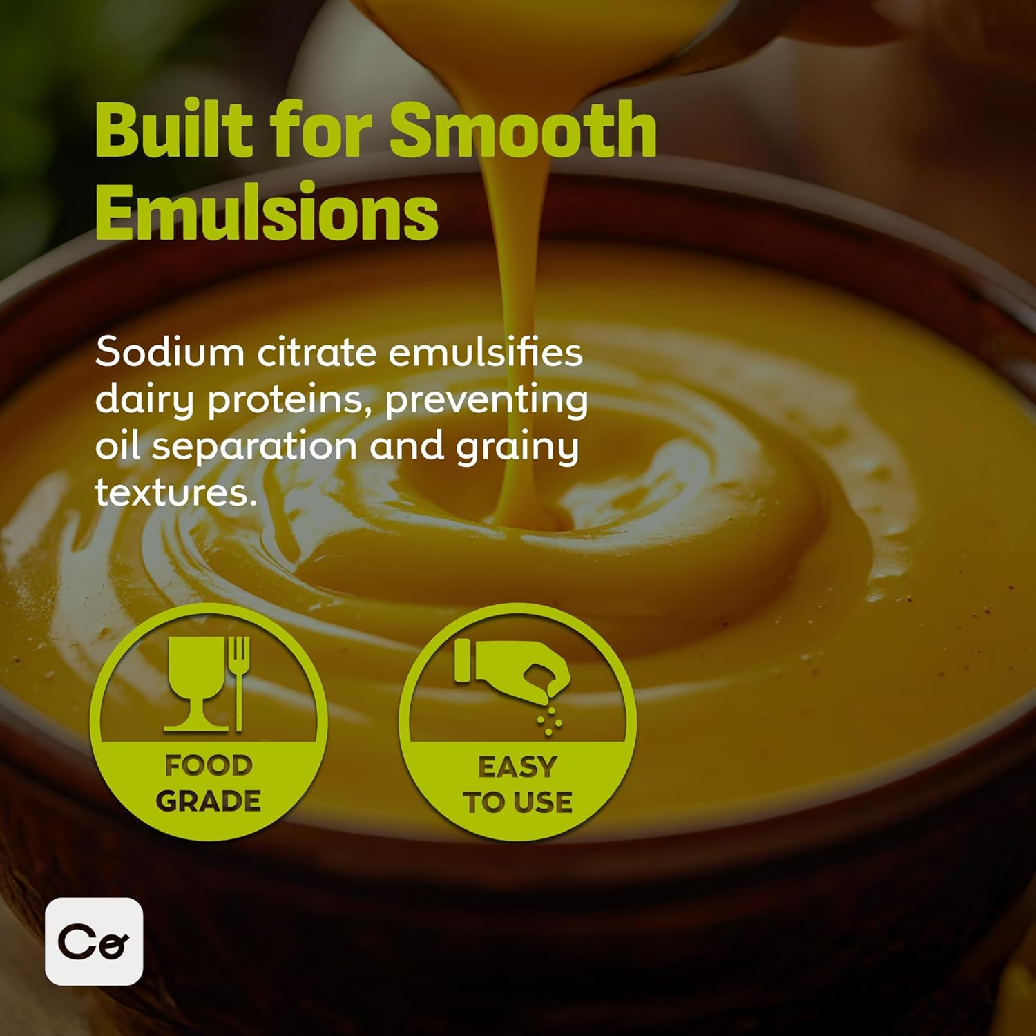 Coolinario Sodium Citrate (2 Oz) Ph Buffer & Emulsifier for Smooth Cheese, Sauces & Beverages | Enhances Creaminess & Reduces Acidity | Ideal for Molecular Gastronomy & Food Processing | Food-Grade image number 1
