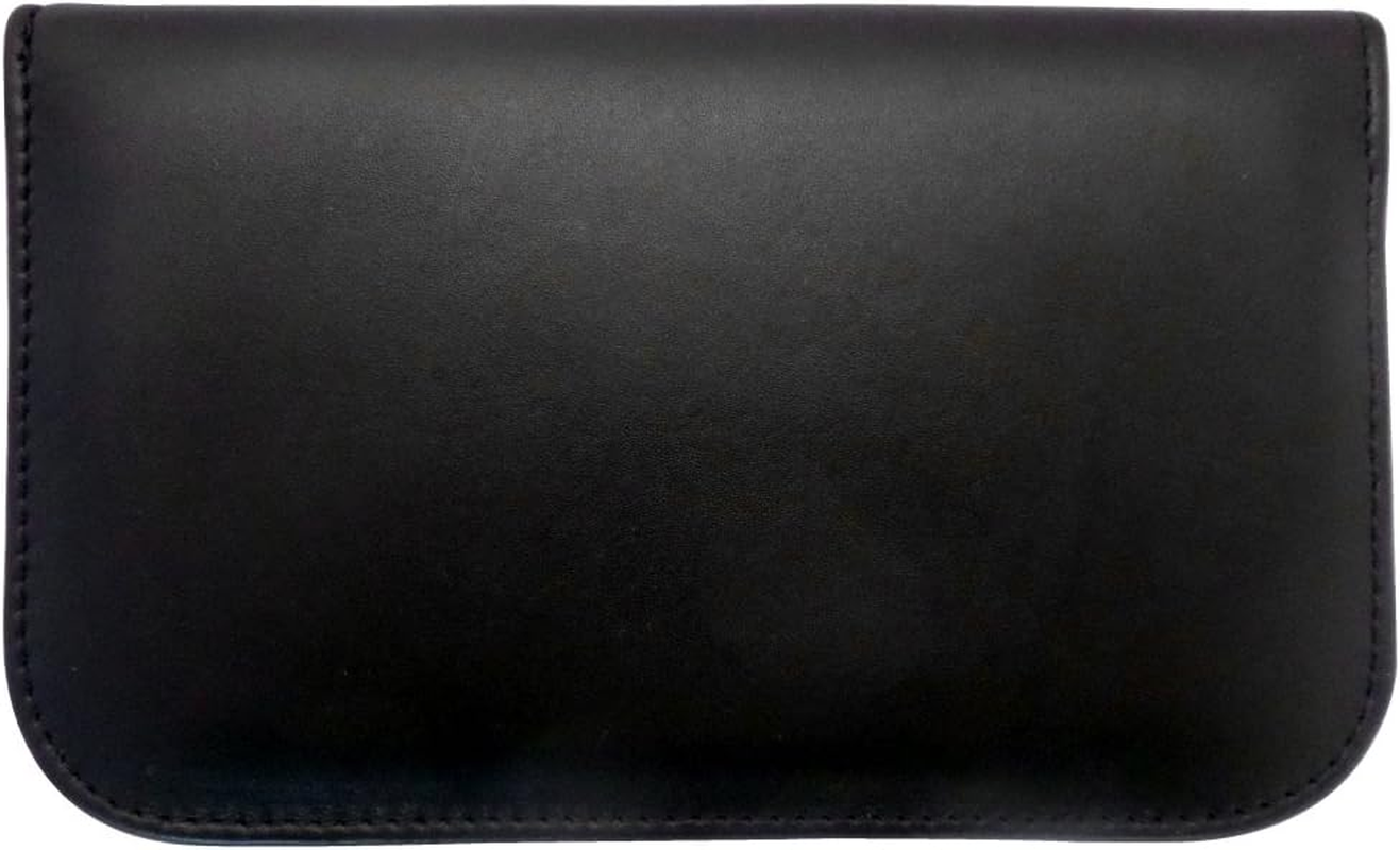 8-Piece Manicure and Pedicure Case Made of Genuine Leather with Zip, Rust-Proof, Tenartis Made in Italy (Black) image number 5