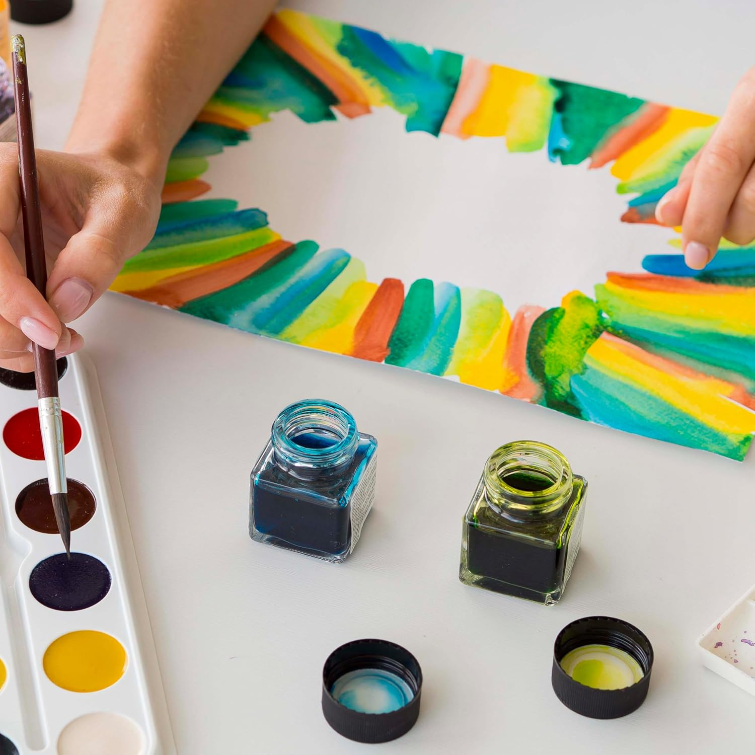 ANSSDO 50 Sheets White Cardstock, A4 250Gsm Thick Paper Sheets Heavyweight Card Paper for Printing Scrapbooking Card Making Invitations Menus Flyers DIY Arts Crafts, 21 Cm X 29.7 Cm image number 2