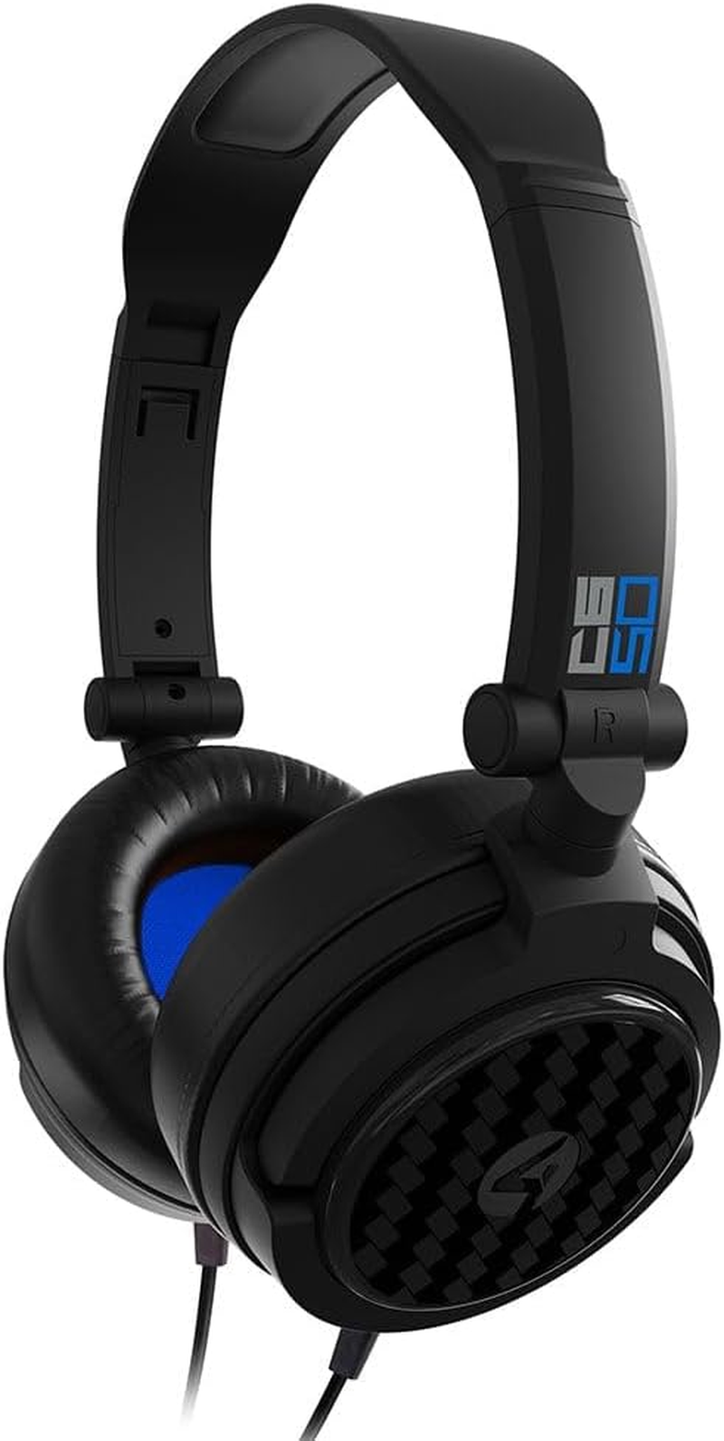 4Gamers C6-50 Gaming Headset for Xbox, PS4/PS5, Switch, PC - Black/Blue image number 1