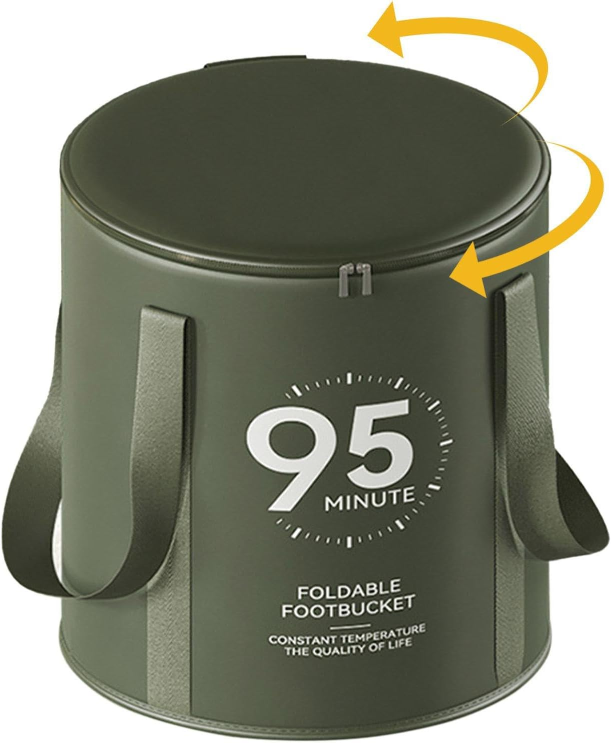 Portable Travel Bucket for Soaking Feet | Bucket for Feet Soaking with Handle, Insulated Foot Bath Bag, Water Container for Foot Spa Camping Fishing Soaking Feet