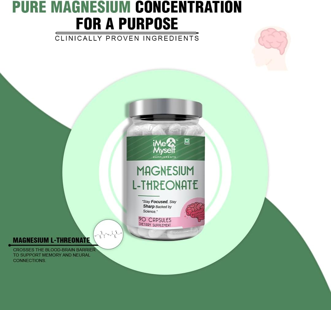 Imemyself Magnesium L- Threonate Capsules - 90 Caps image number 2