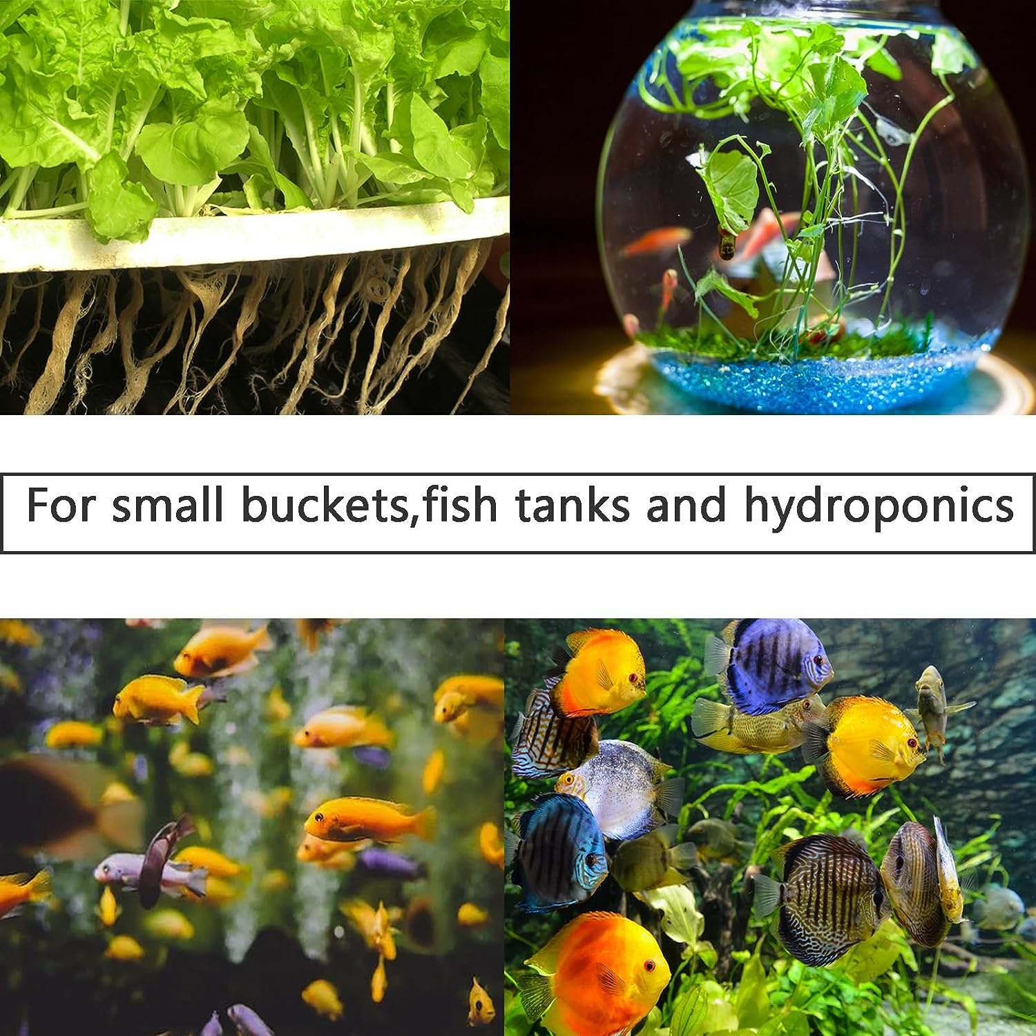 AQUANEAT Aquarium Air Stones 0.6 Inch 12Pack, Bubble Stone, Fish Tank Airstones, Aerator Stone Bubble Diffuser, Air Pump Accessories for Aquariums, Fish Tanks, and Hydroponics image number 1