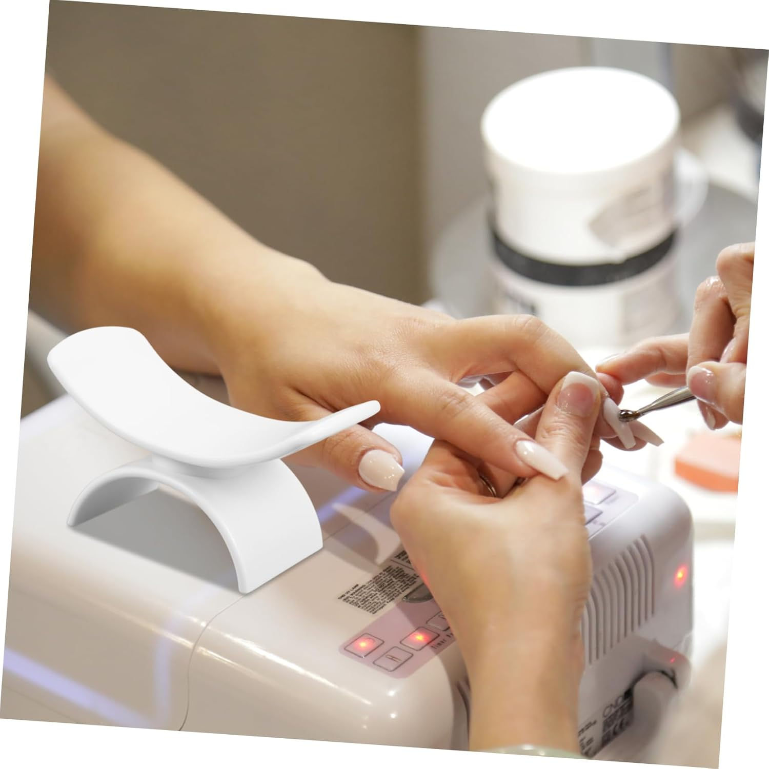 LALADEFIEE Nail Mat Nail Supplies Ergonomic Hand Rest Pillow Wrist Rest for Manicure image number 6