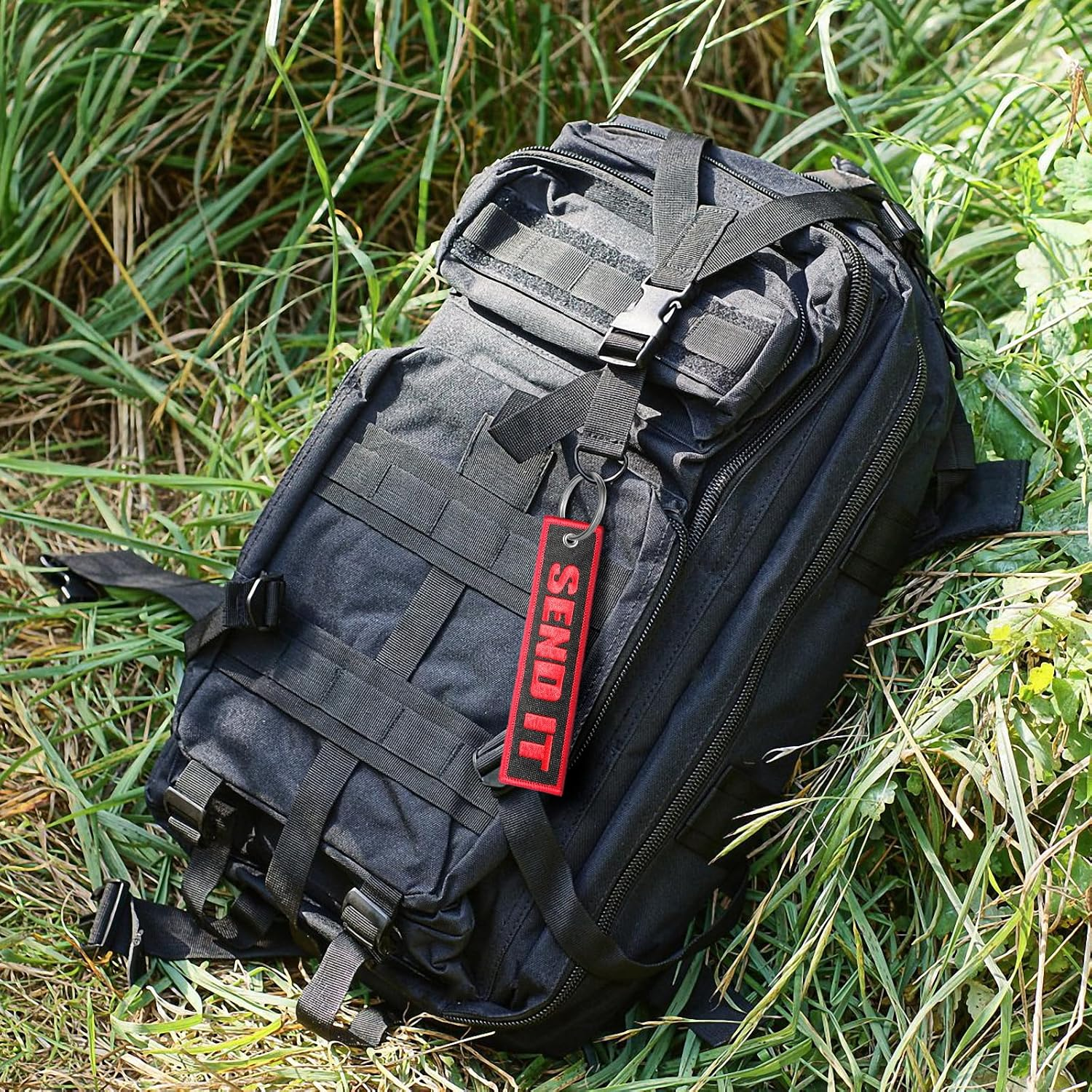 2 Pcs Embroidery Keychain Key Ring Accessories, Double Sided Motorcycles Car Key Tags for Scooters Men and Women - Canada image number 5