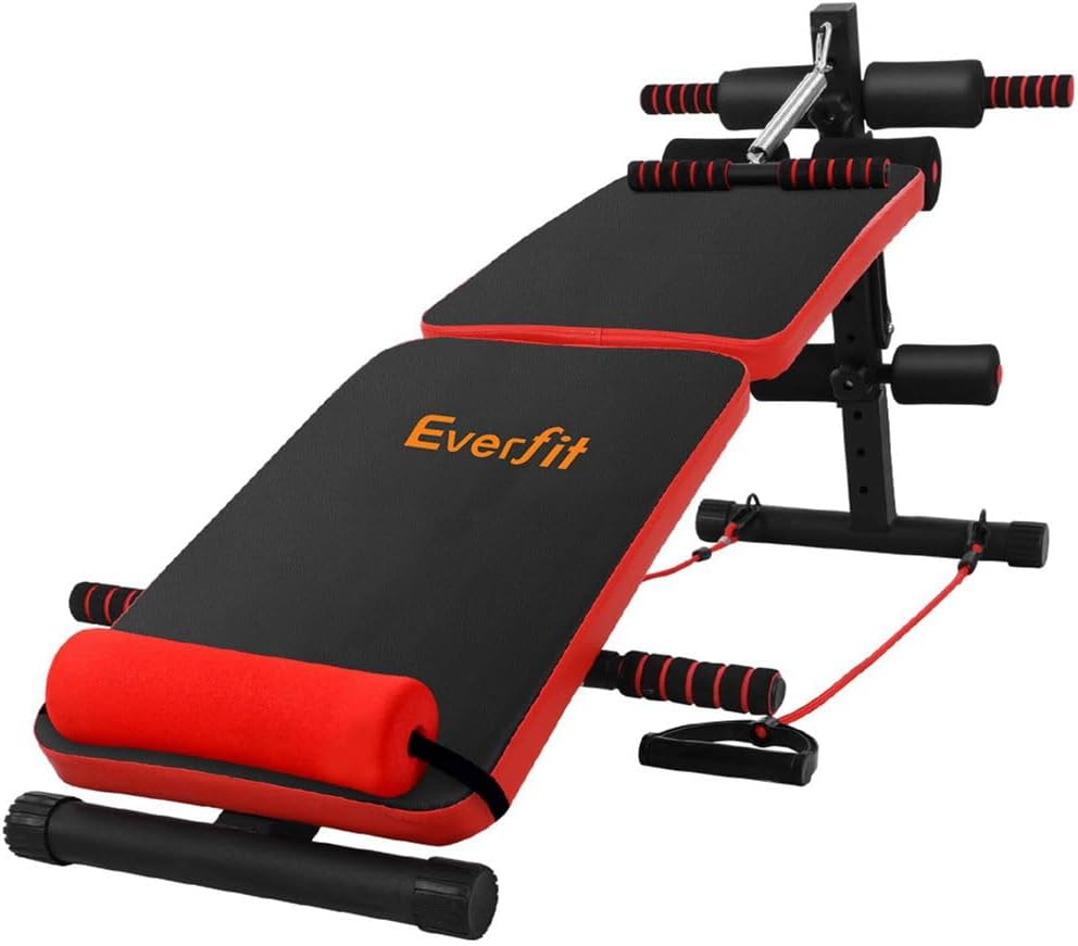 Everfit Weight Bench Incline Gym Sit up FID Benches Press Weights Exercise Fitness Equipment Home Workout Fits for Multi Station Smith Machine, with 100Kg Capacity and 7 Adjustable Height image number 1