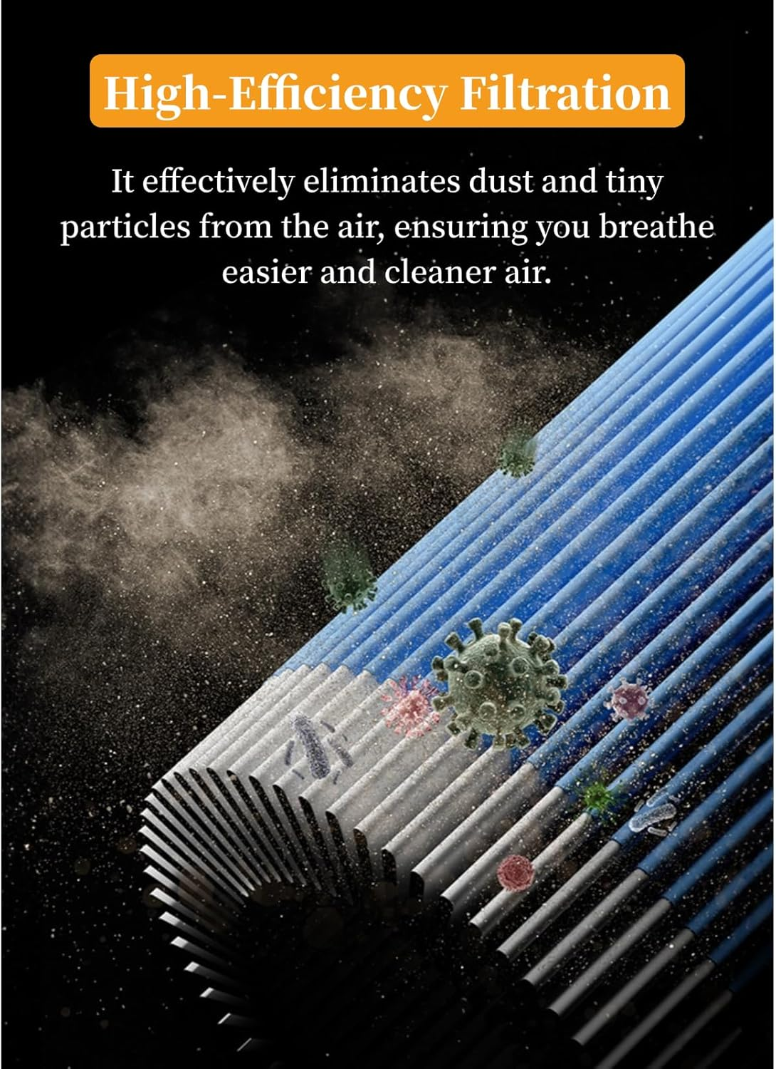 Compact Air Purifier for Home, 2 in 1 Air Purifier with Humidifier, Portable Air Purifier for Home Allergies Airborne Wildfire Smoke Dust Pet Dander Pollen